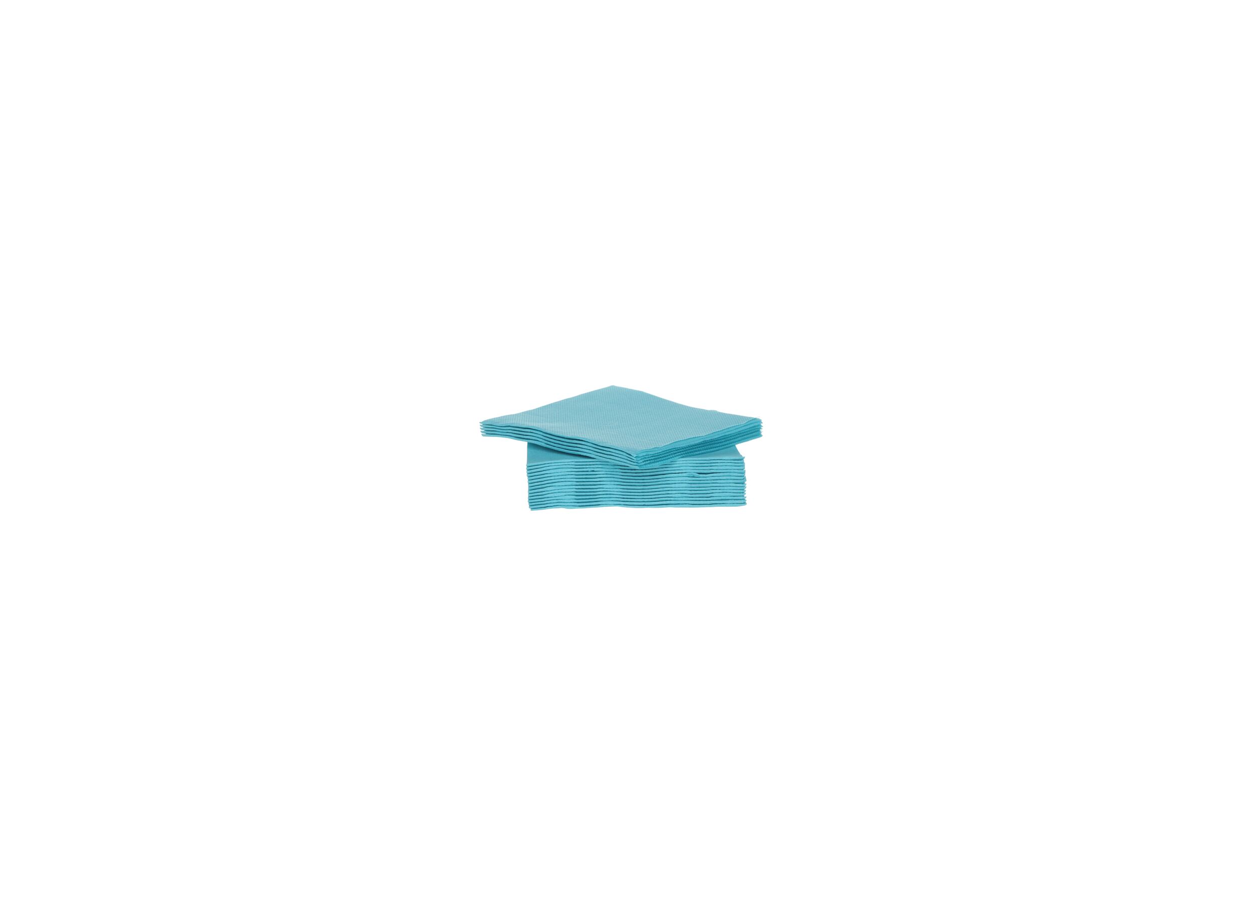 Serviette CT Prof 25x25cm turquoise, 40 stuks