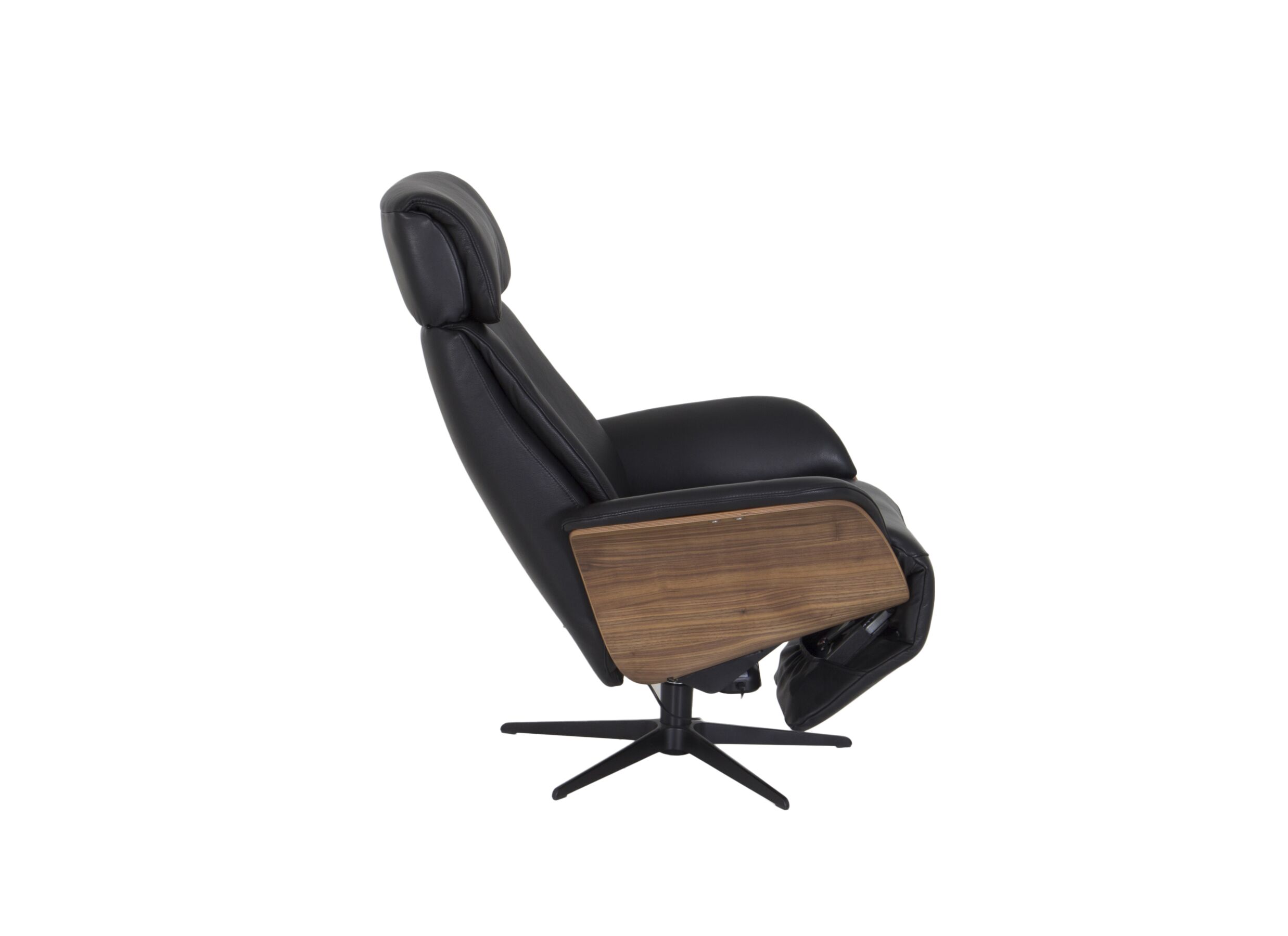 Relaxzetel Relax 7602 elektrisch leder zwart