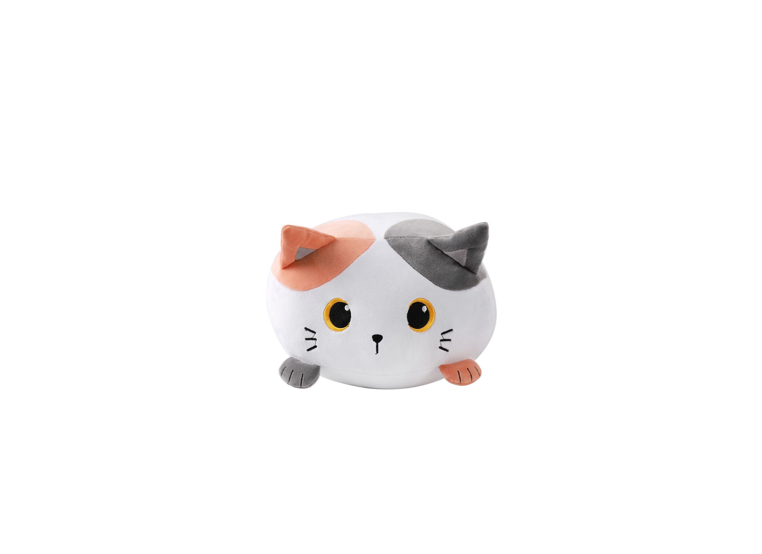 Coussin Giant Chat 70x60cm orange - Coussin Giant Chat 70x60cm - tissu - blanc