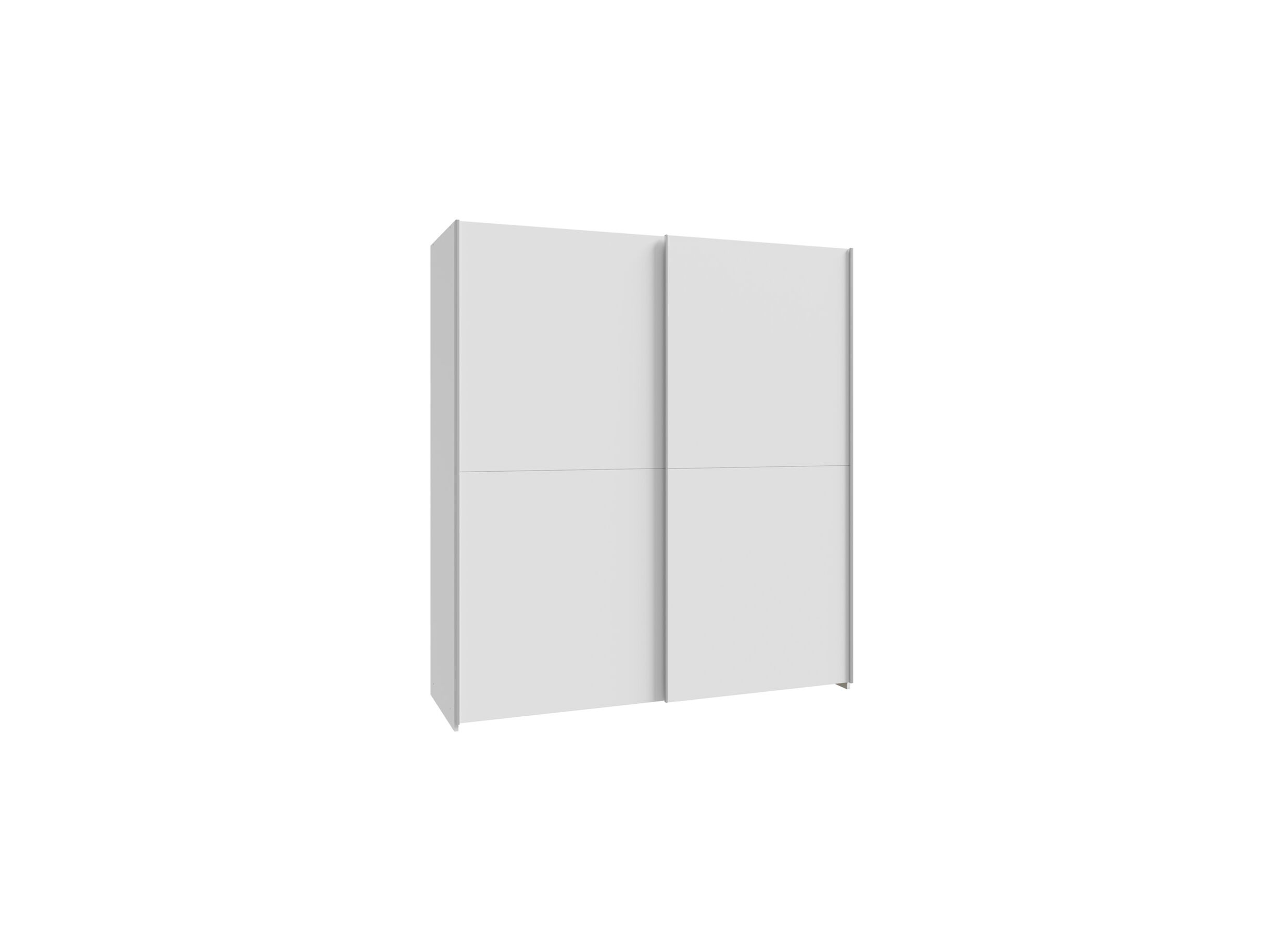 Schuifdeurkast Schach & Matt 170cm - decor - wit