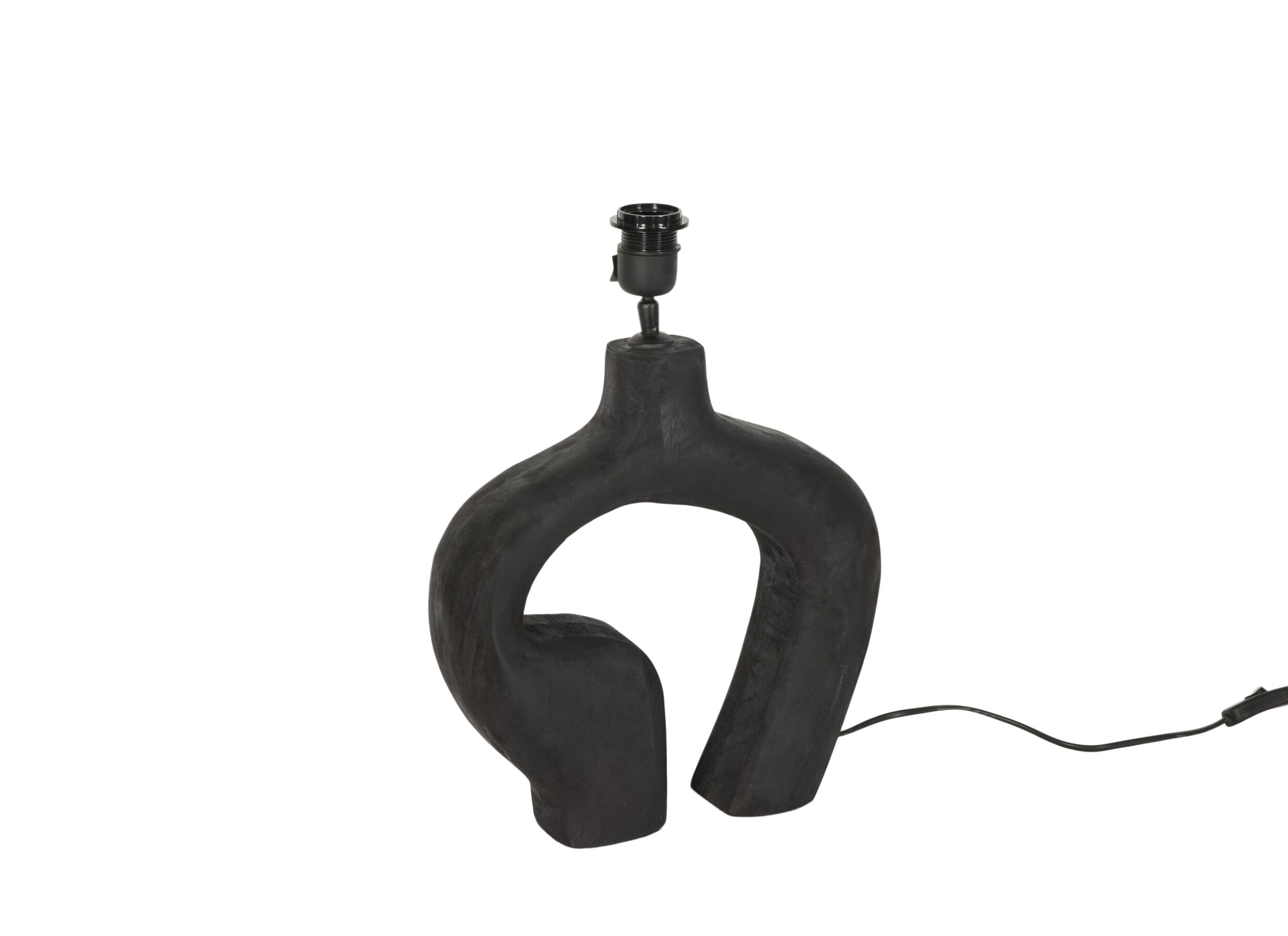 Lampenvoet E27 H30cm - hout - metaal - Pied de lampe E27 H30cm - bois - metaal