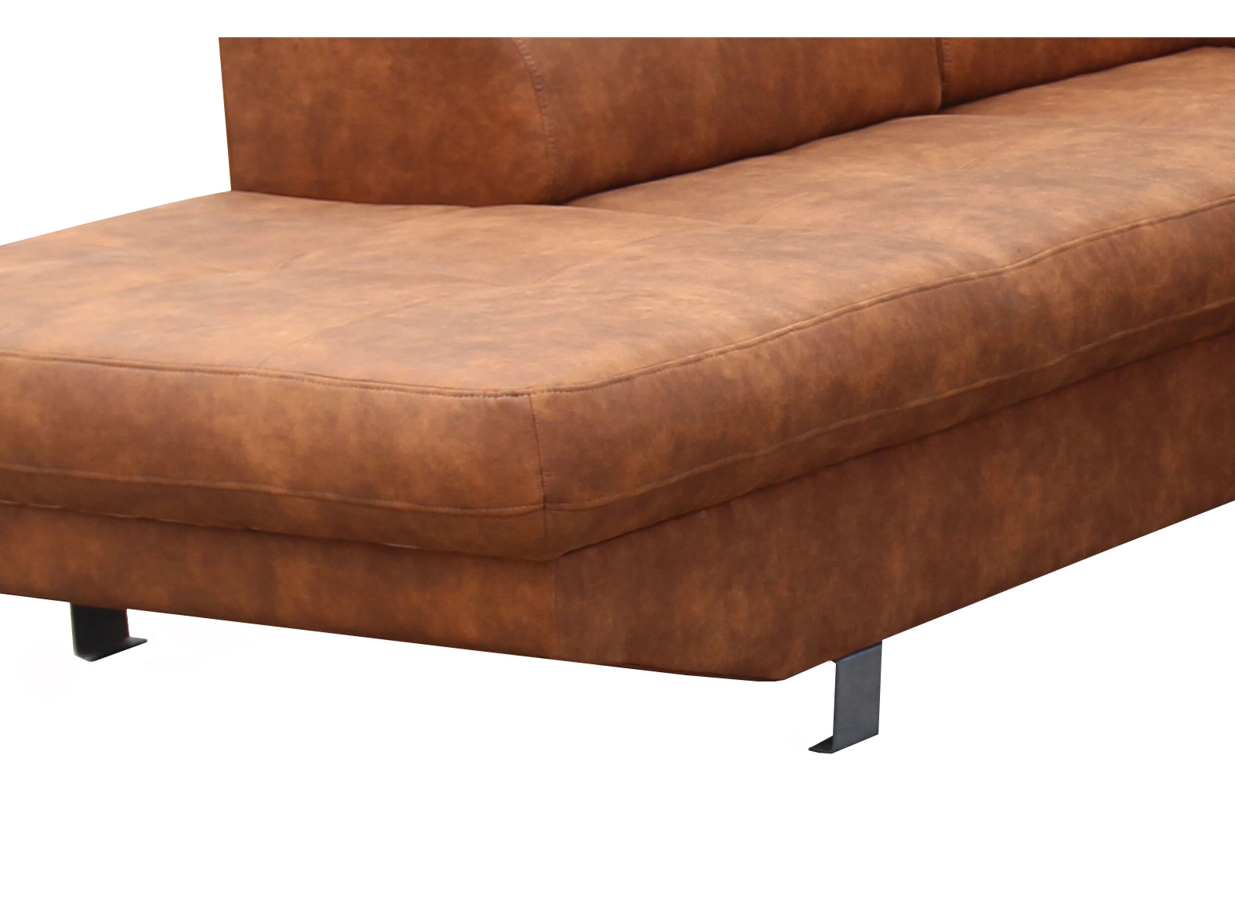 Hoeksalon Jet 255x295cm - stof - cognac
