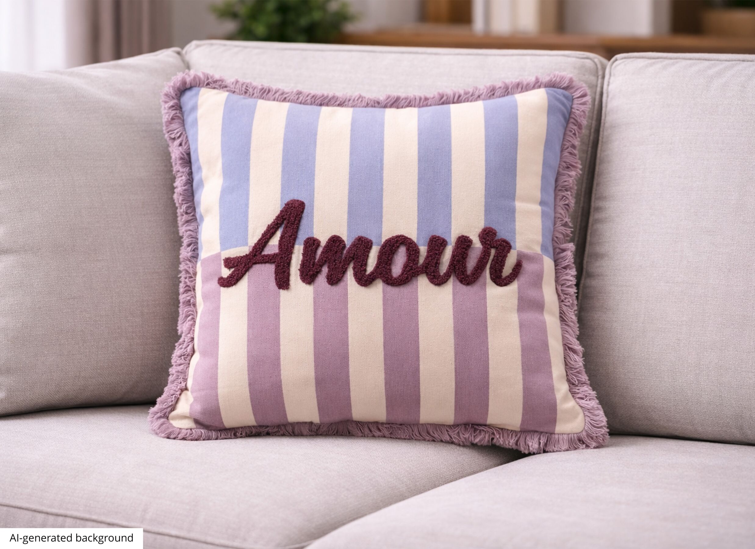 AI Generated - Kussen Amour 45x45cm - katoen - rosebud