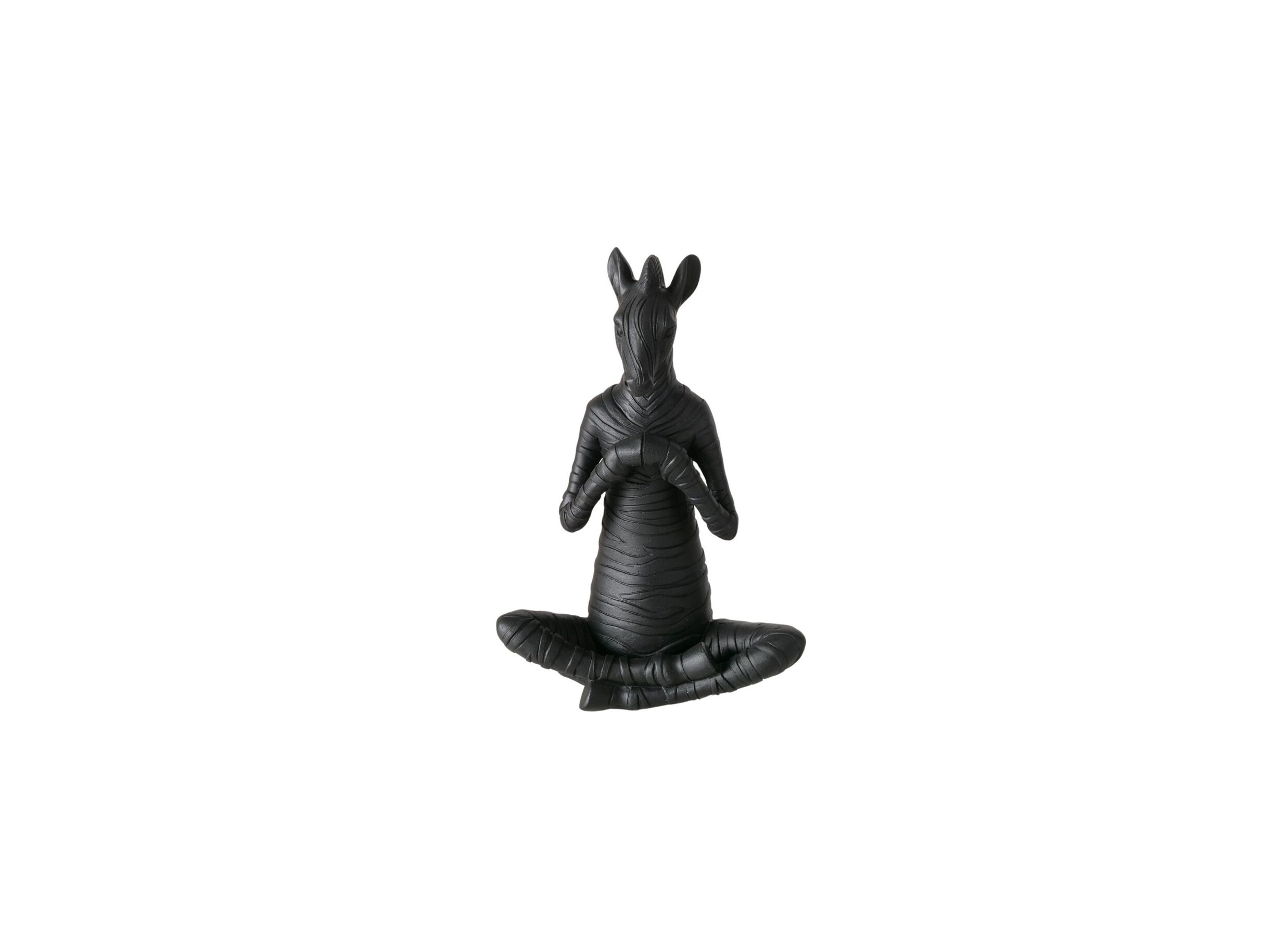 Aperçu - Figurine Yoga Zèbre H18cm - polystone - noir