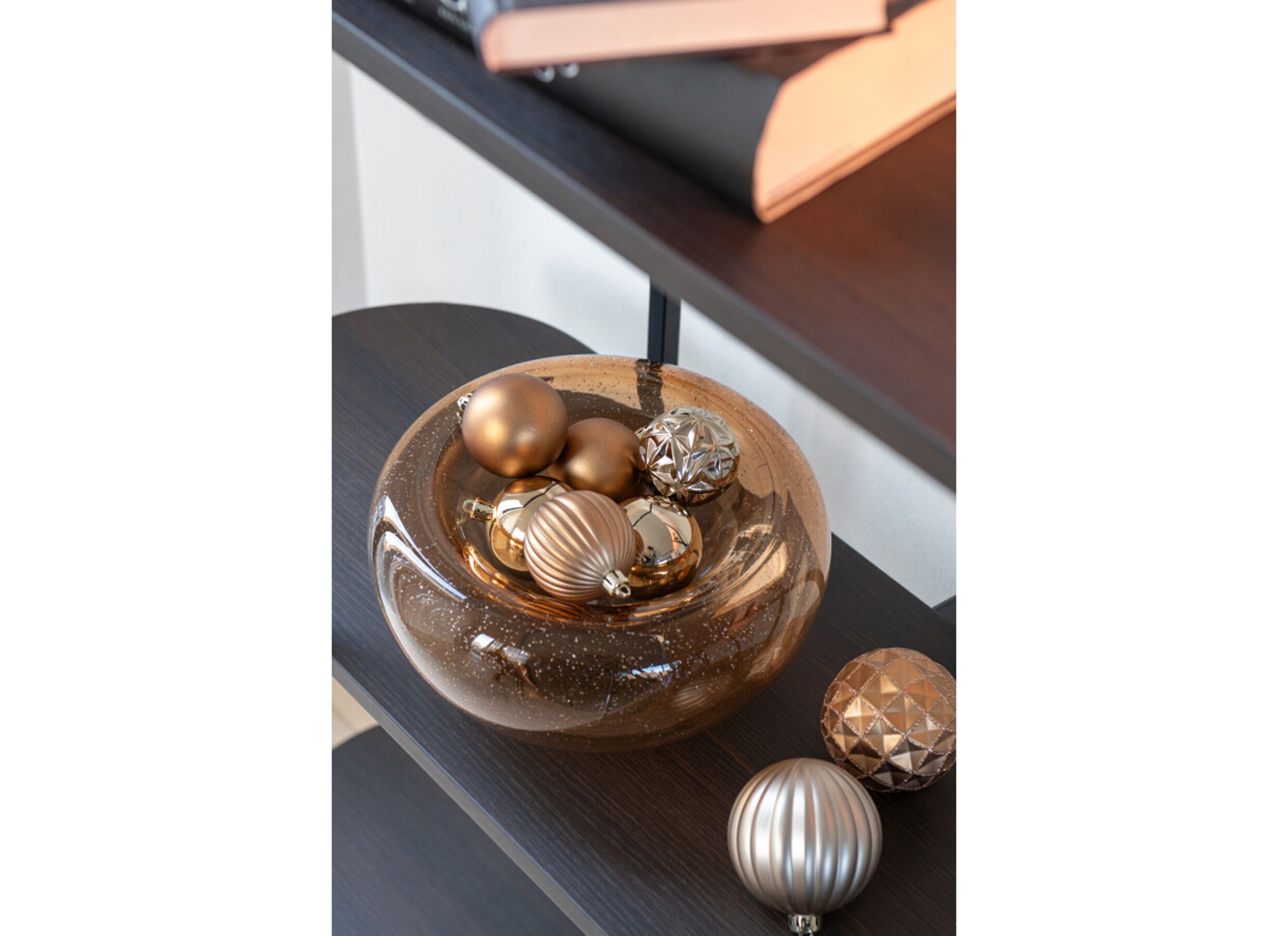 Foto ambiance - Plat Carol Ø26cm - verre - caramel