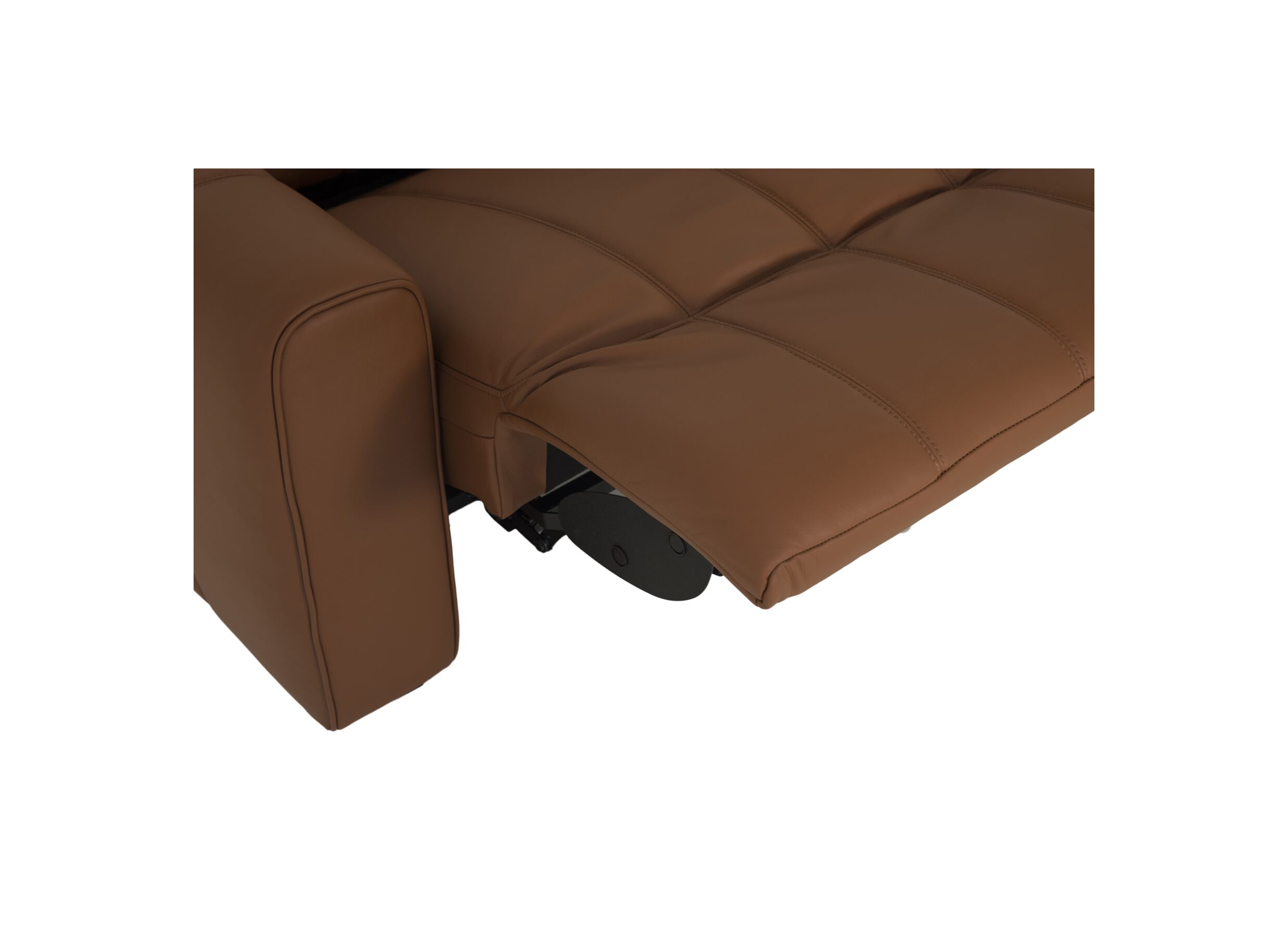 Detailfoto - Zetel Shak-Bis 2,5+2-zit - leder - warm bruin met relax