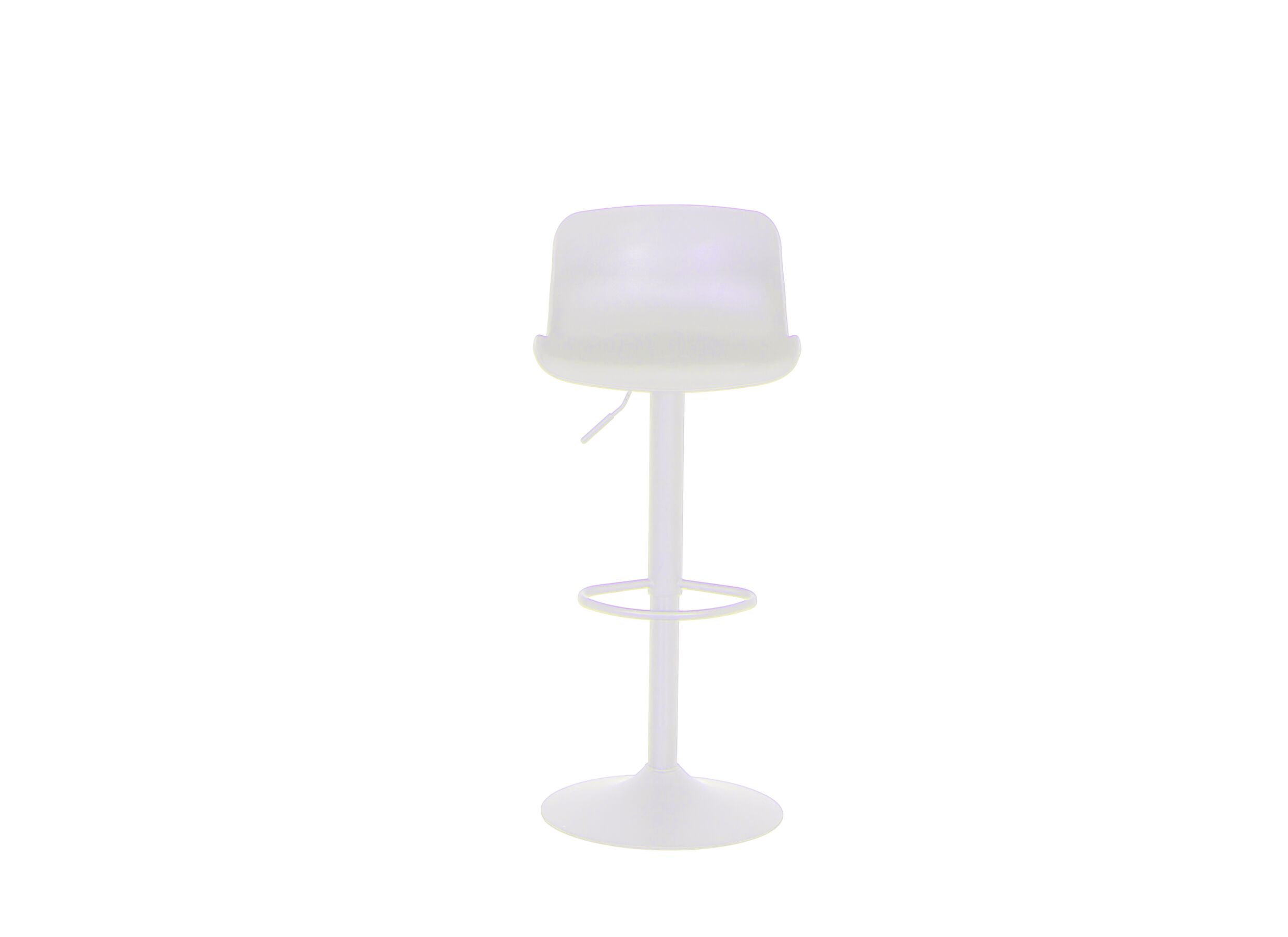Chaise de bar Dune HA57-78cm - synthétique - blanc