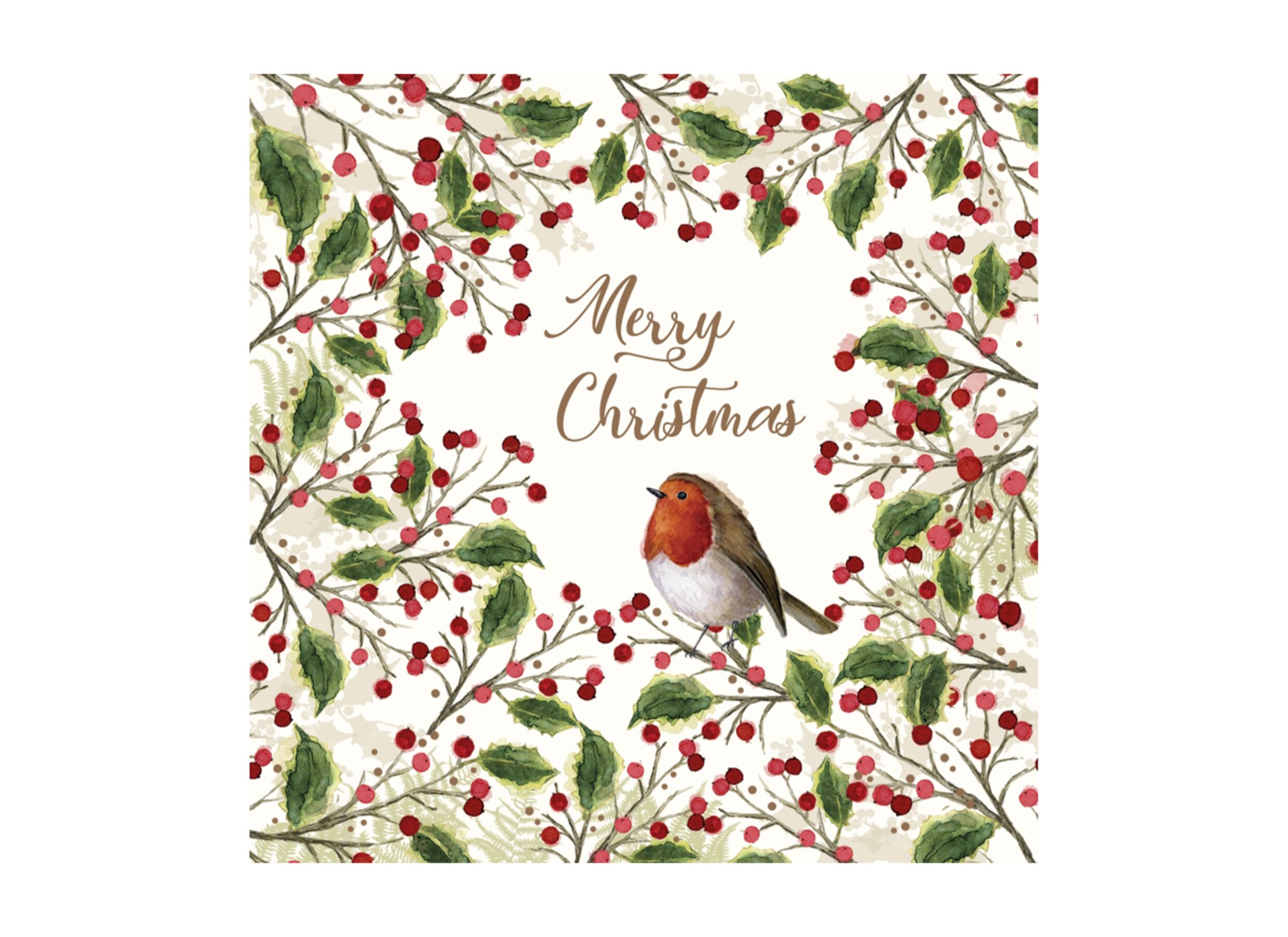 Hoofdfoto - Serviette Merry Bird 33x33cm - papier - multicolor - 20 stuks