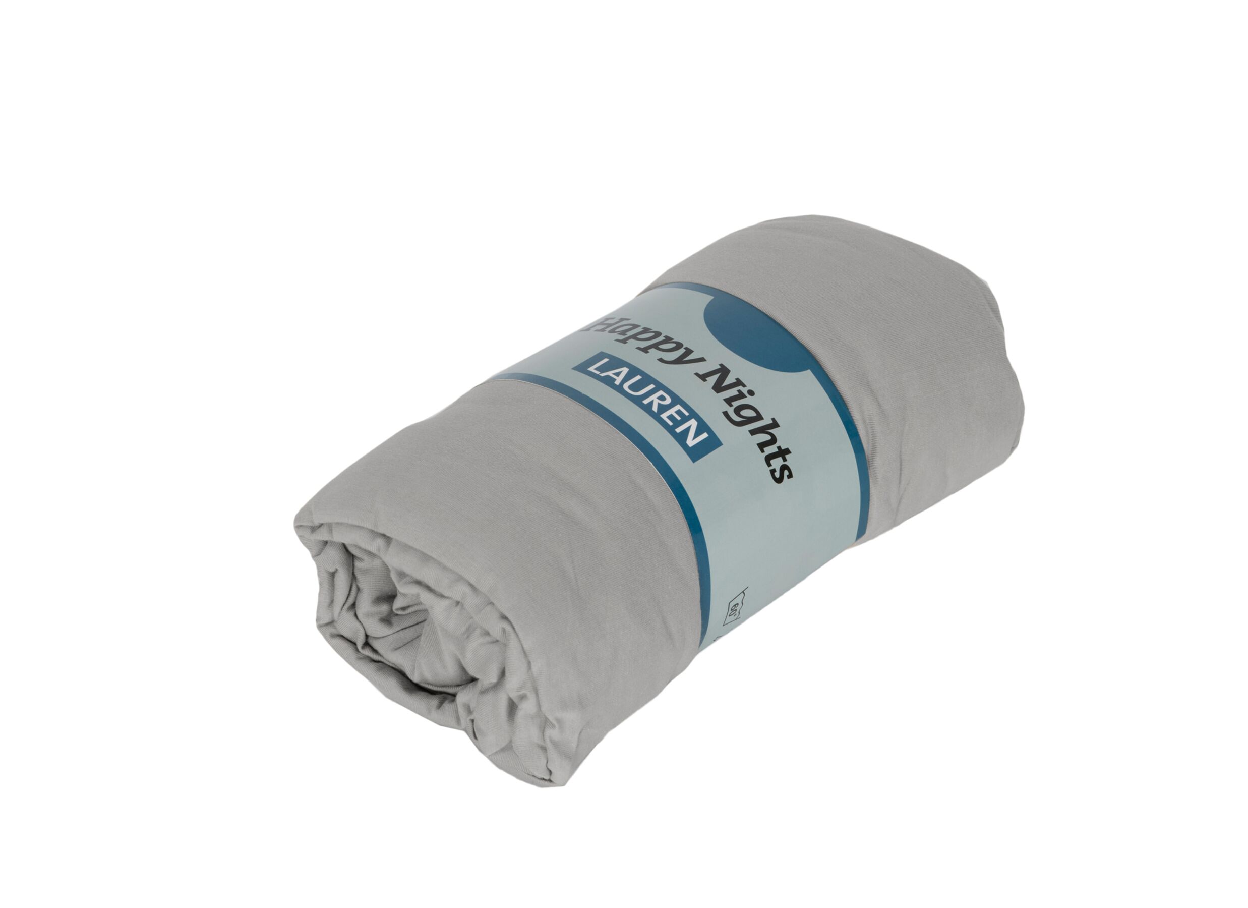 Aperçu - Drap-housse Lauren 90x200cm - jersey coton - opal gris