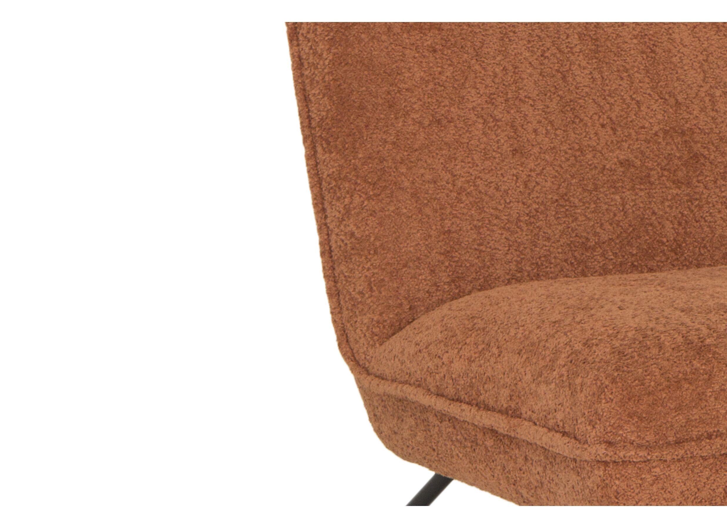 Detail - Fauteuil Guts 67,5x93x82cm - bouclé - cognac