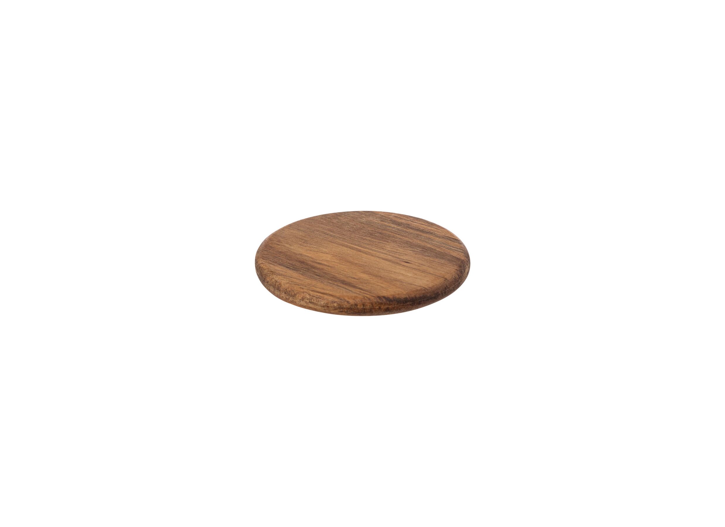 Detailfoto - Onderzetters voor glazen Mina Ø10x6cm - acacia massief - naturel set van 6