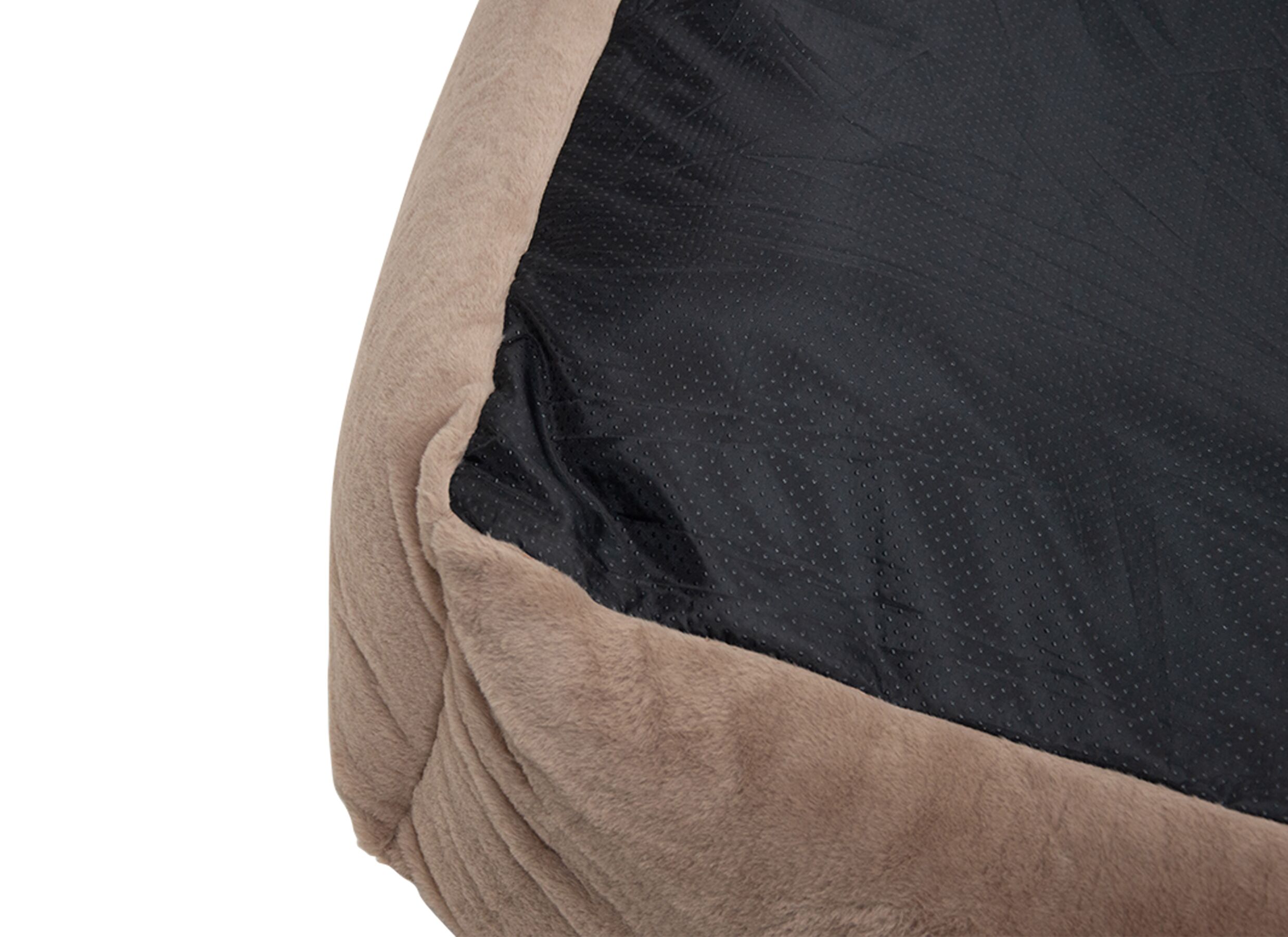 Detailfoto - Hondenmand Champs elysees M 75x60x25cm - stof - mokka