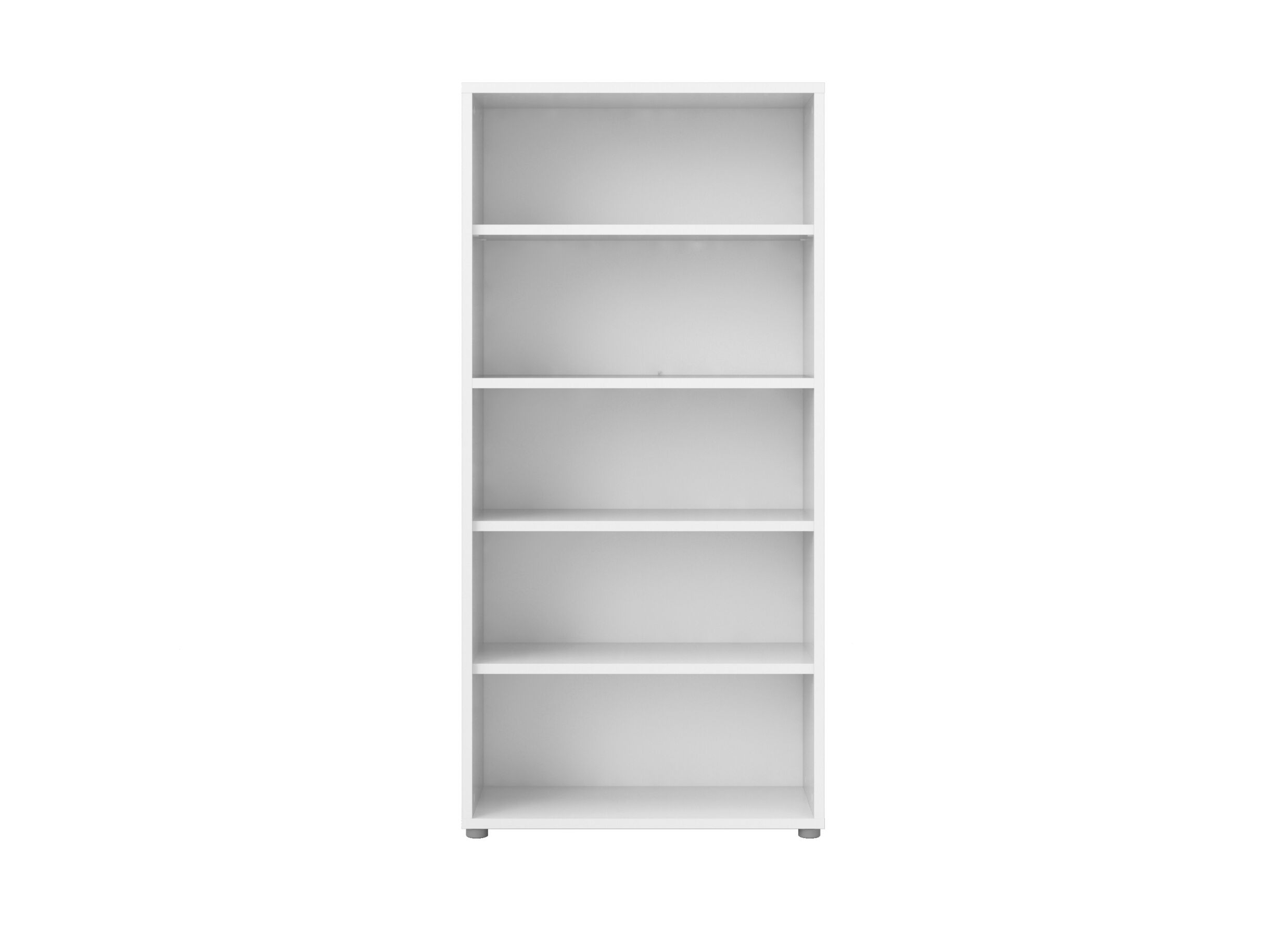 Boekenrek Prima 89x40x186cm - melamine - wit