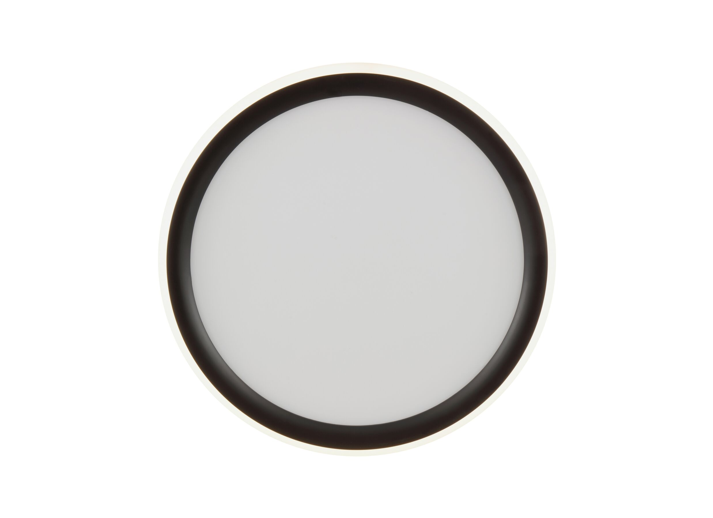 Aperçu - Plafonnier Carloz Ø30cm - plastique - noir & blanc