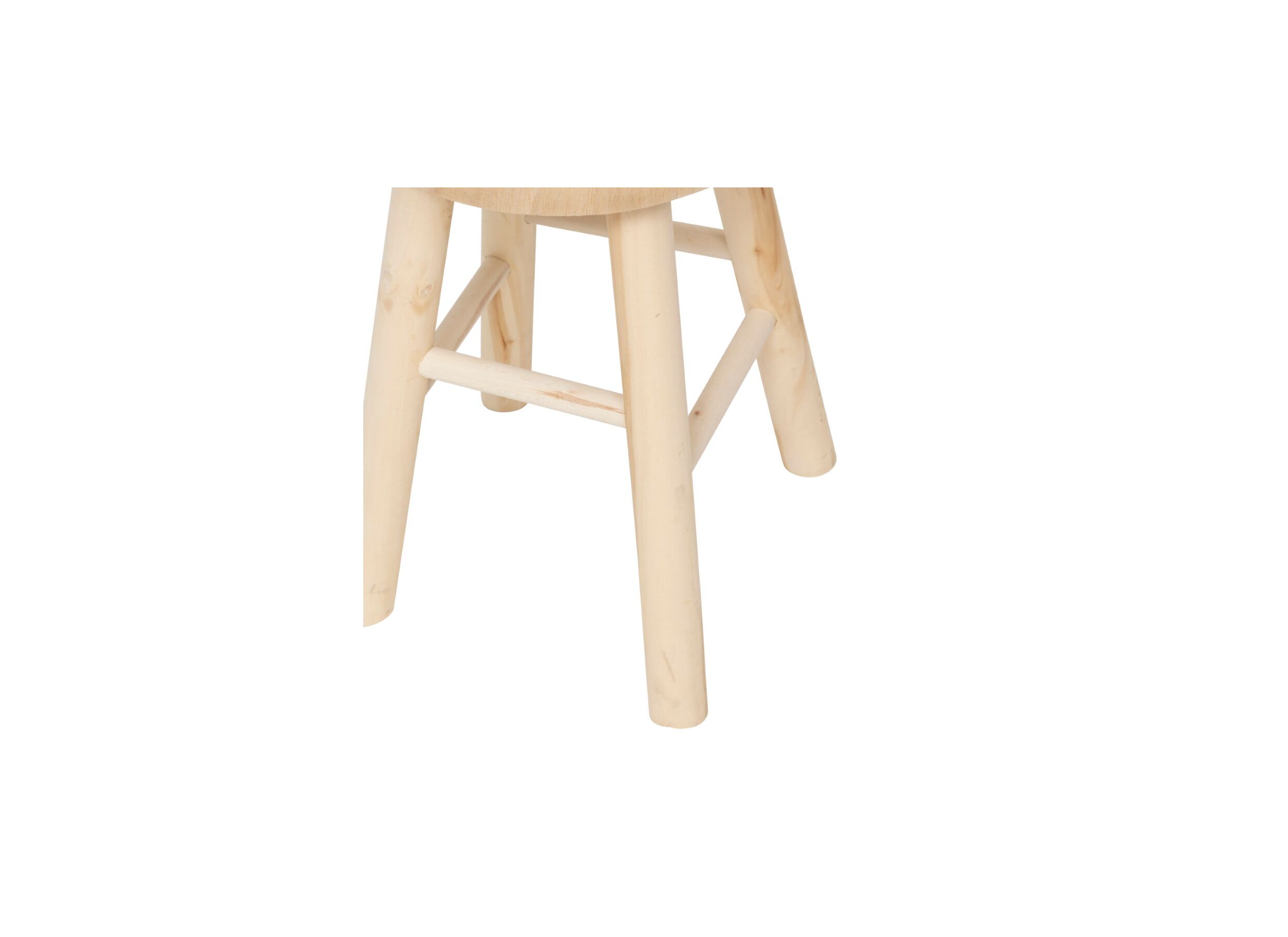Detail - Tabouret Nyar Ø28xH41cm - paulownia massif - naturel