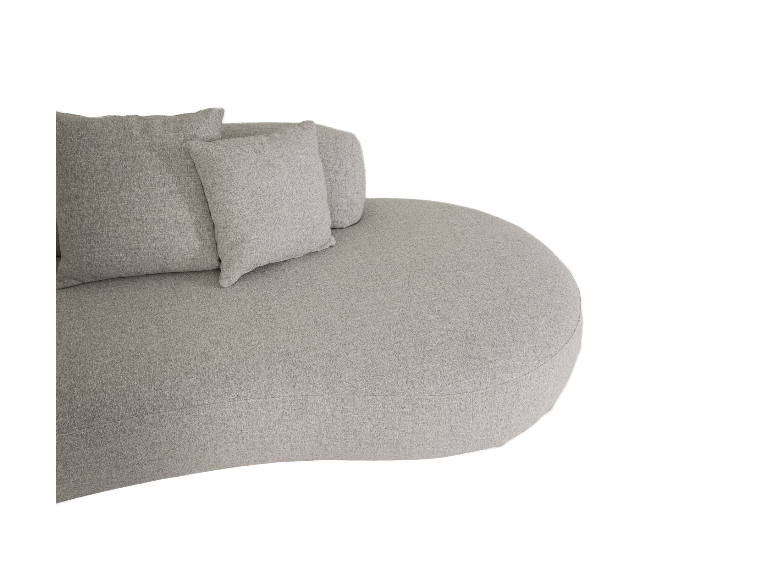 Detail - Canapé Raja 364x135cm - tissu - beige