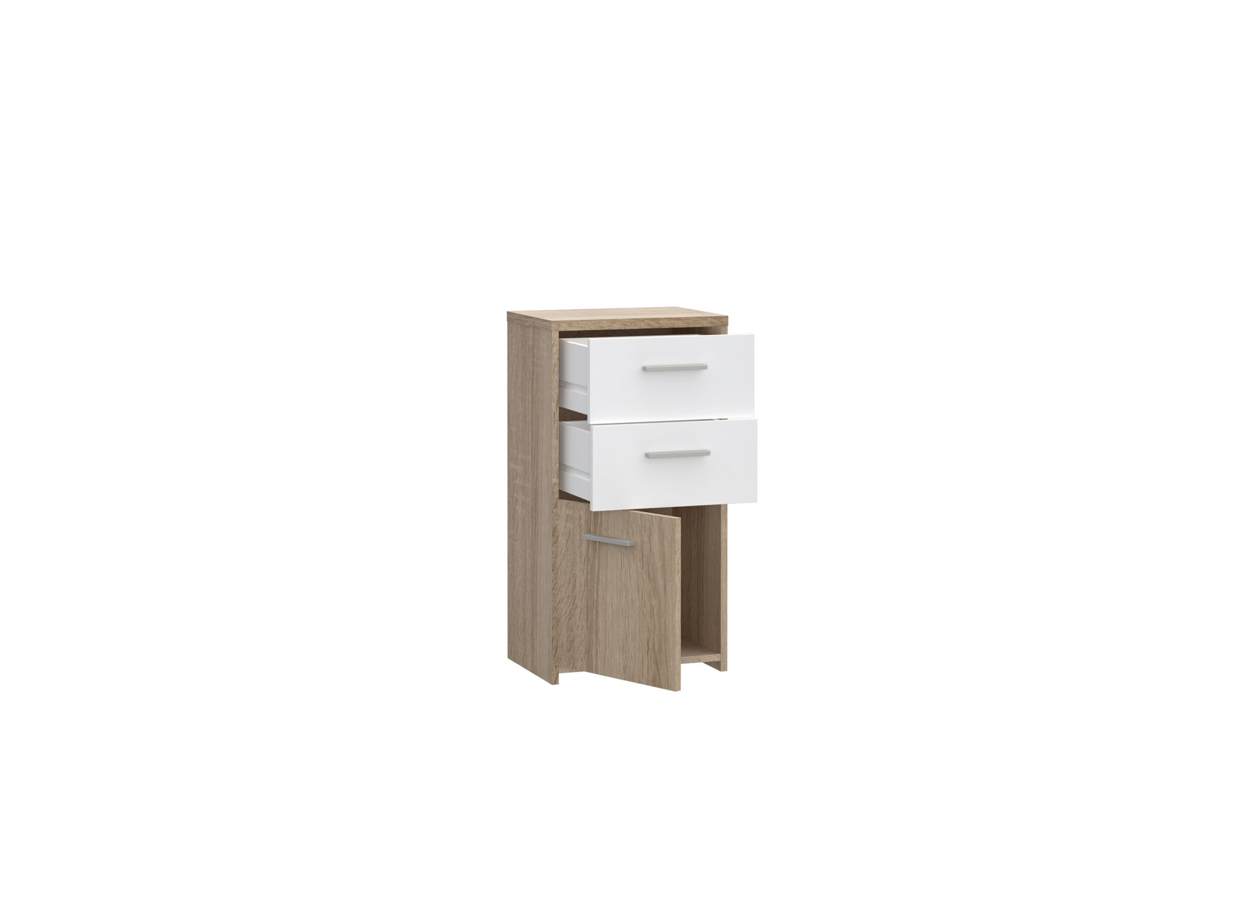 Commode Best Chest 40x30x78cm - decor - sonoma eik & wit