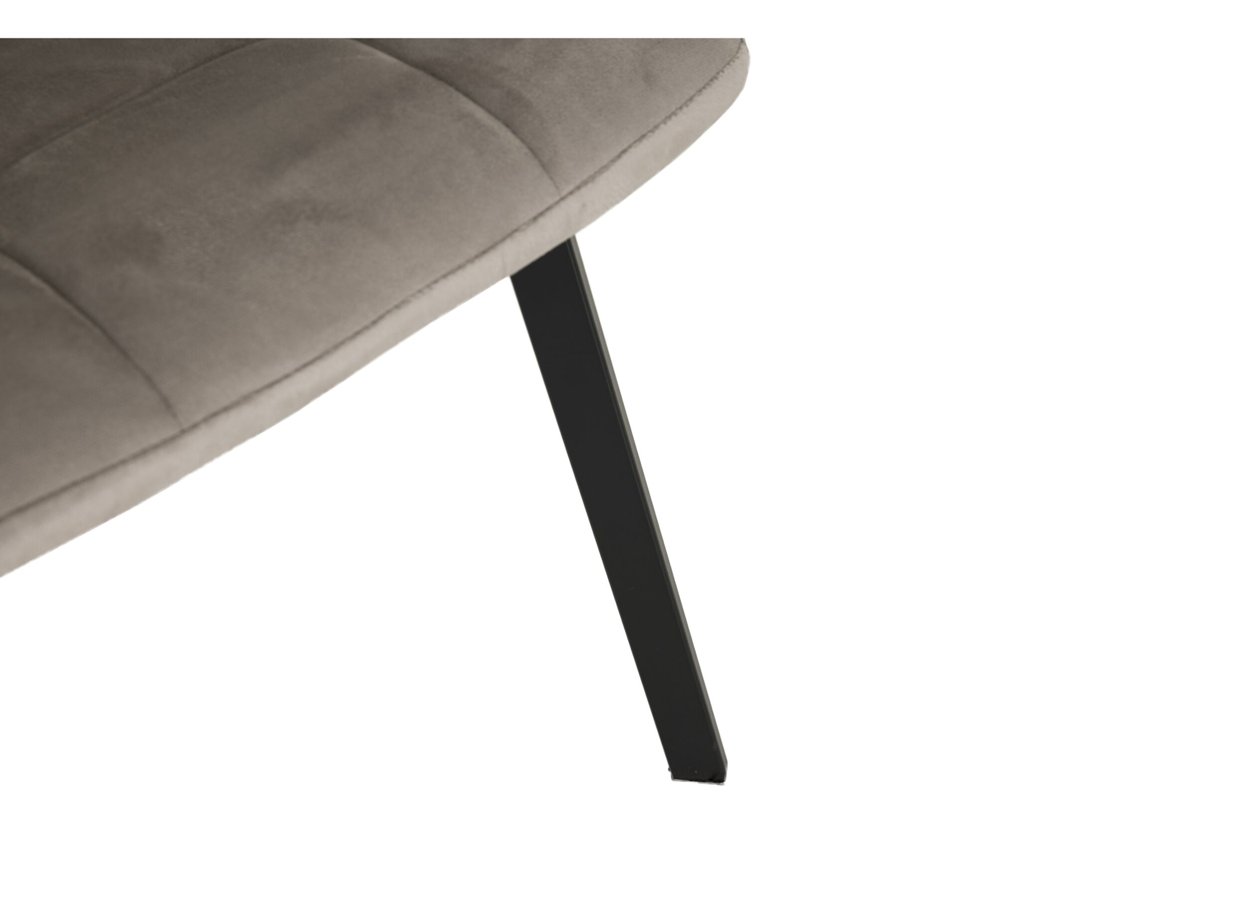 Detailfoto - Stoel Runner 44x54x87cm - fluweel - taupe