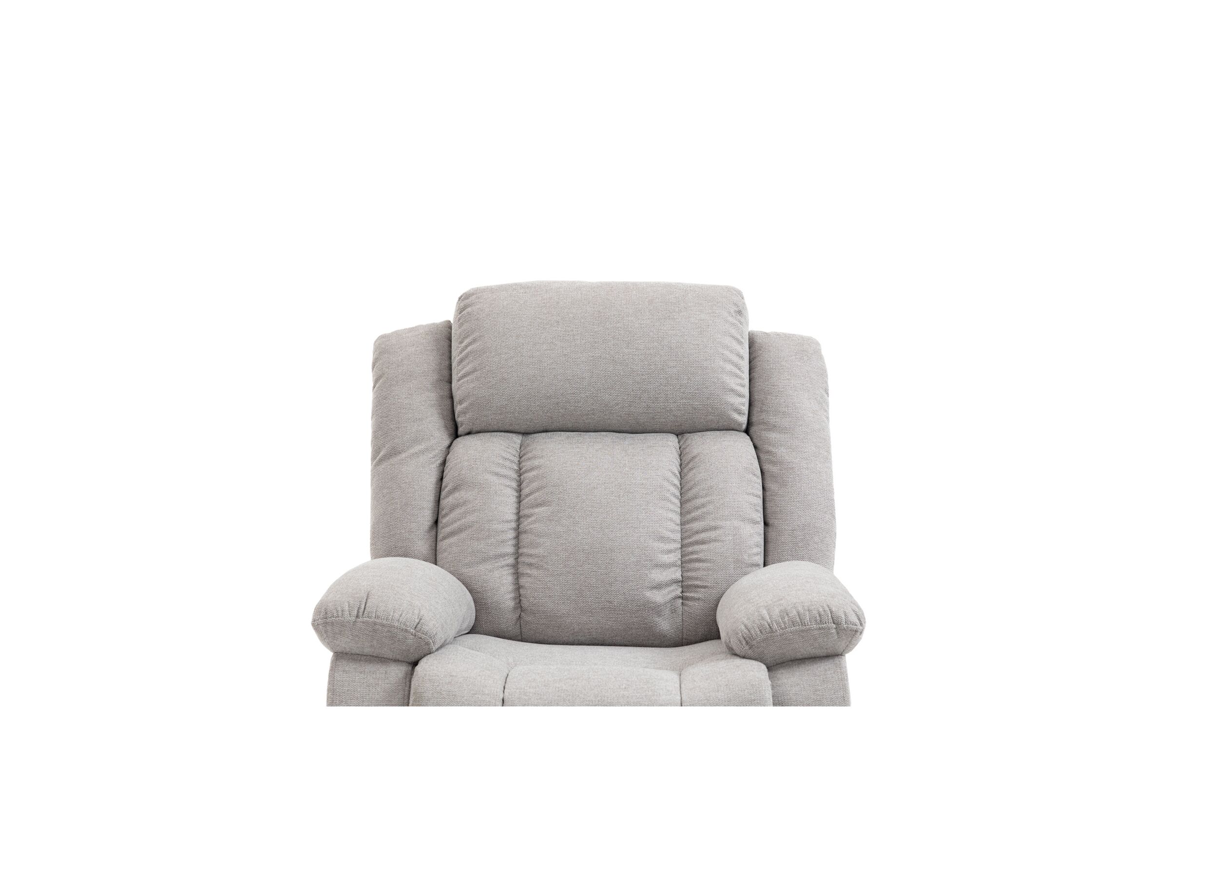 Fauteuil relax Eirene électrique - tissu - argent
