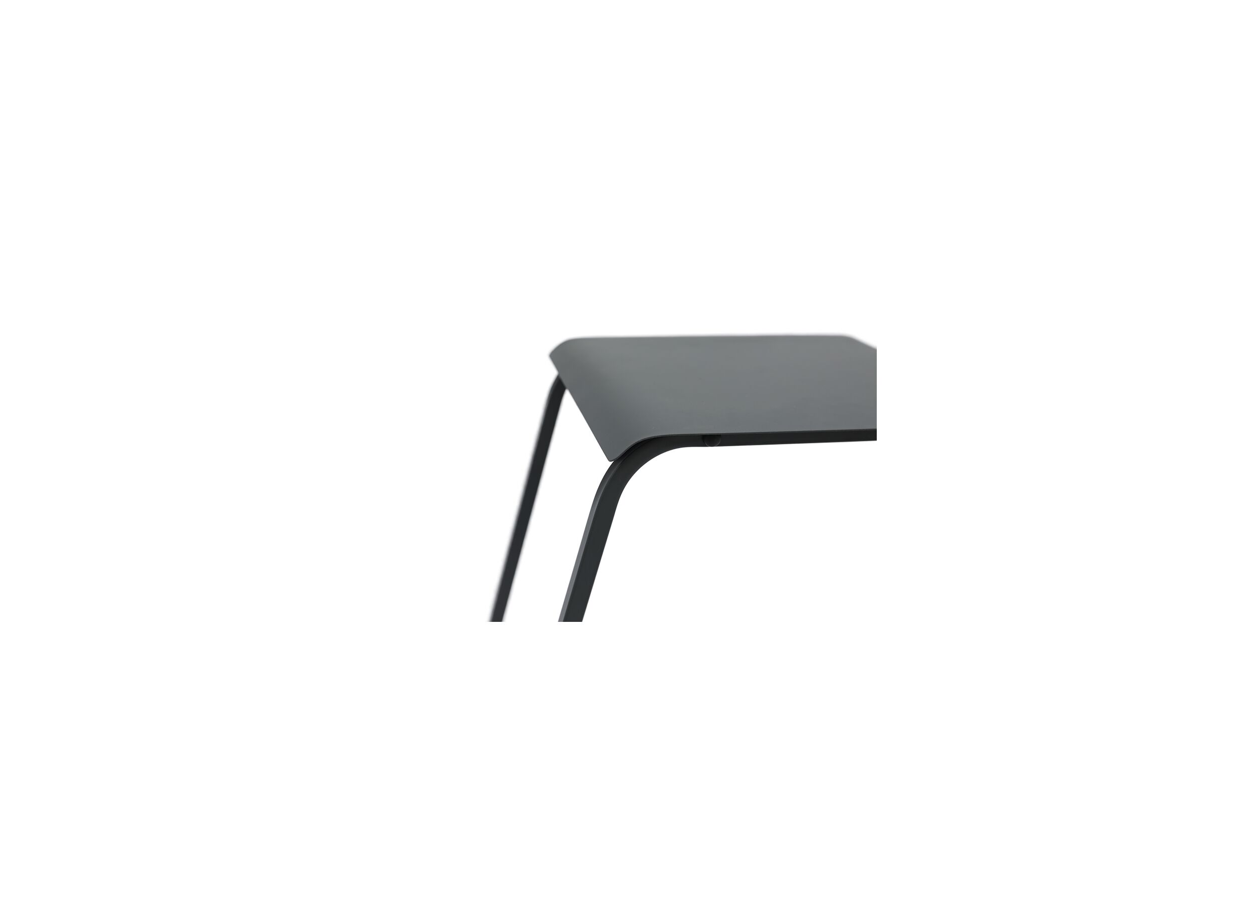 Detail - Table d'appoint Svea 35x48x62cm - métal - anthracite