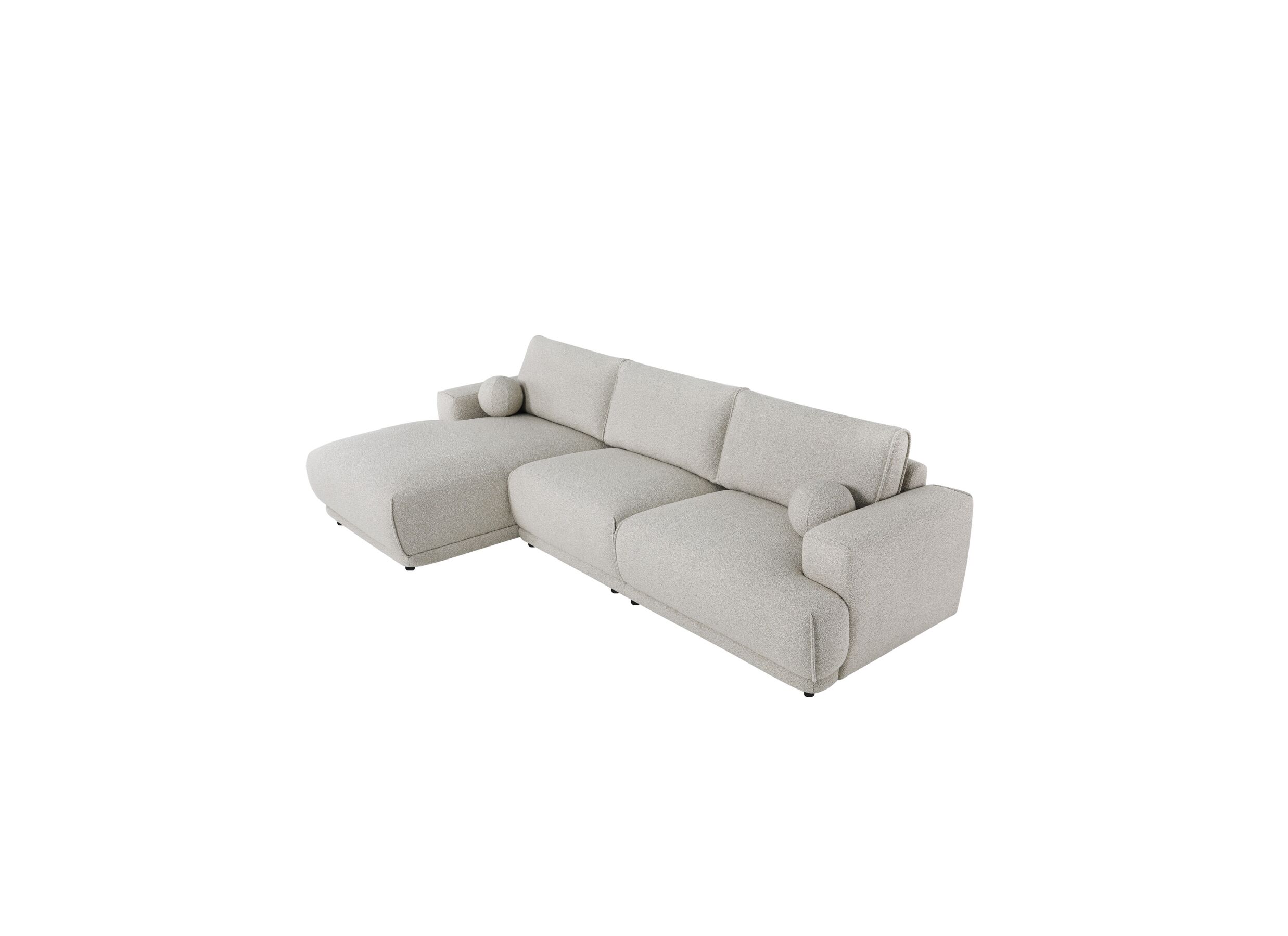 Aperçu - Canapé d'angle Ramusio tissu beige