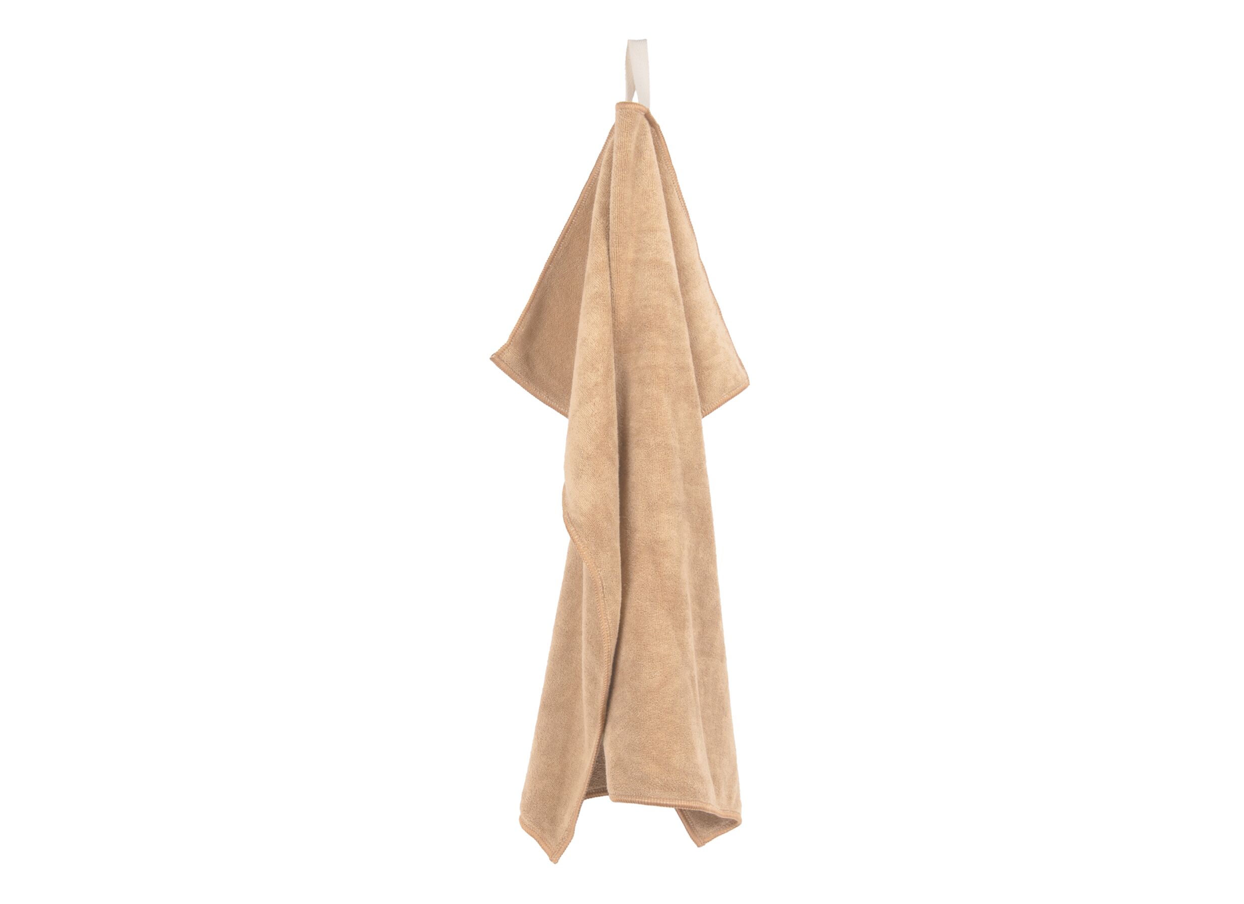 Overzichtsfoto - Handdoek Essentials 50x50cm - microvezel - zand set van 2
