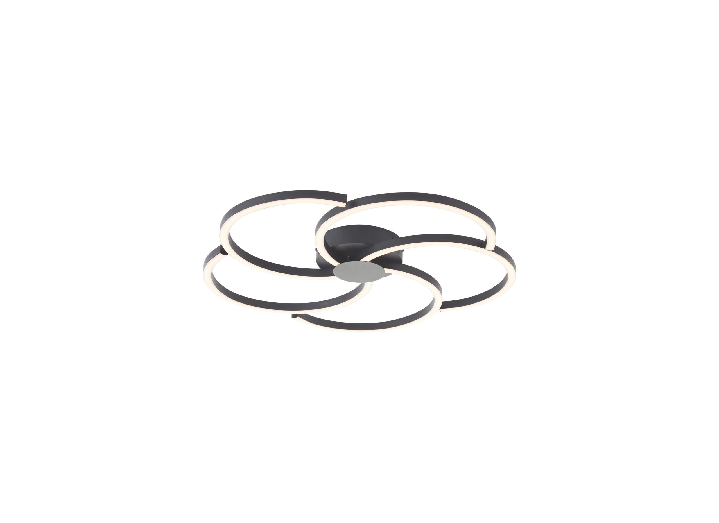 Hoofdfoto - Plafondlamp Fico Ø57cm - aluminium/plastiek - zwart