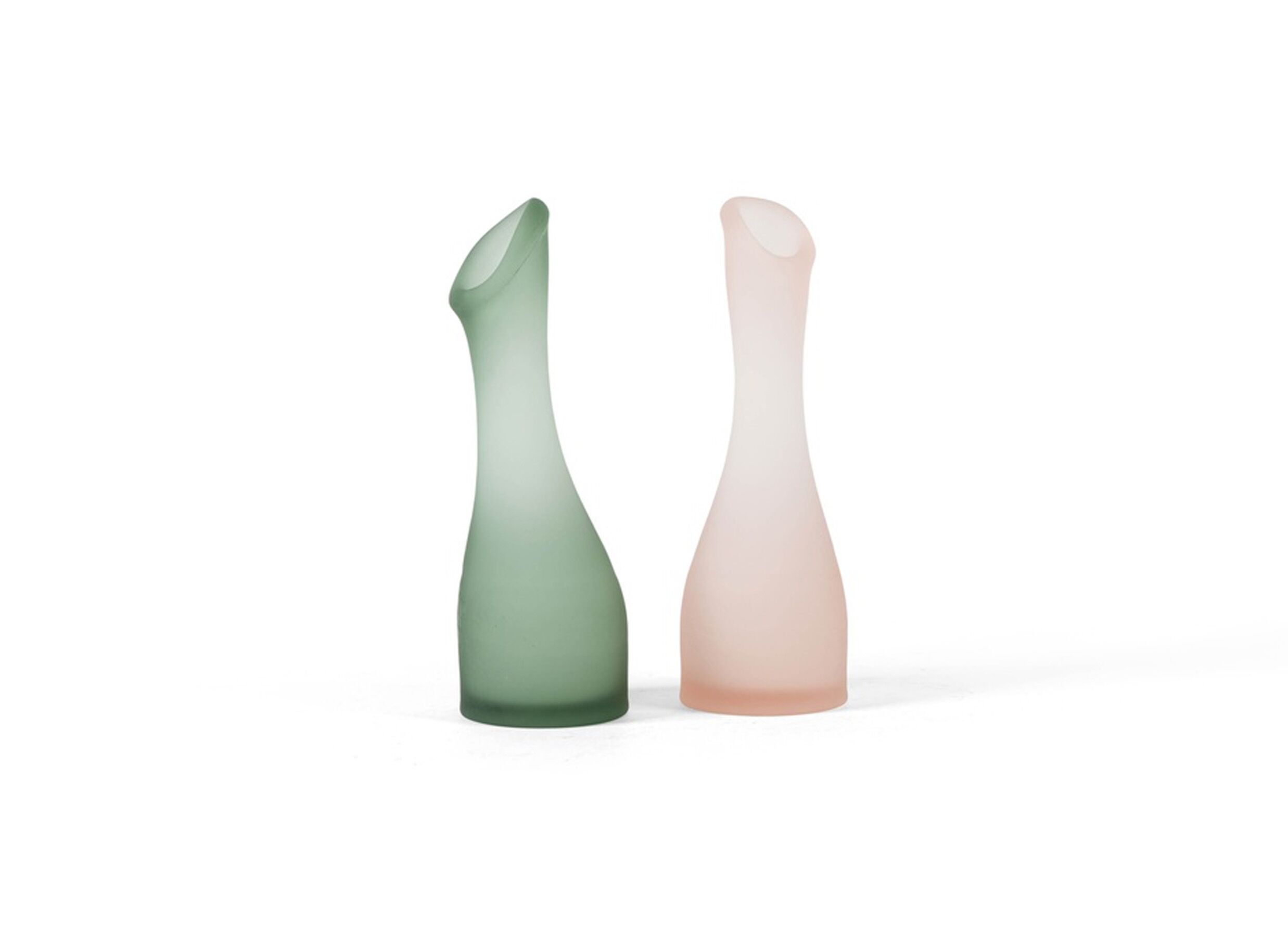 Overzichtsfoto - Vaas Soliflower organisch mat Small Ø7,5x19cm - glas - zalm