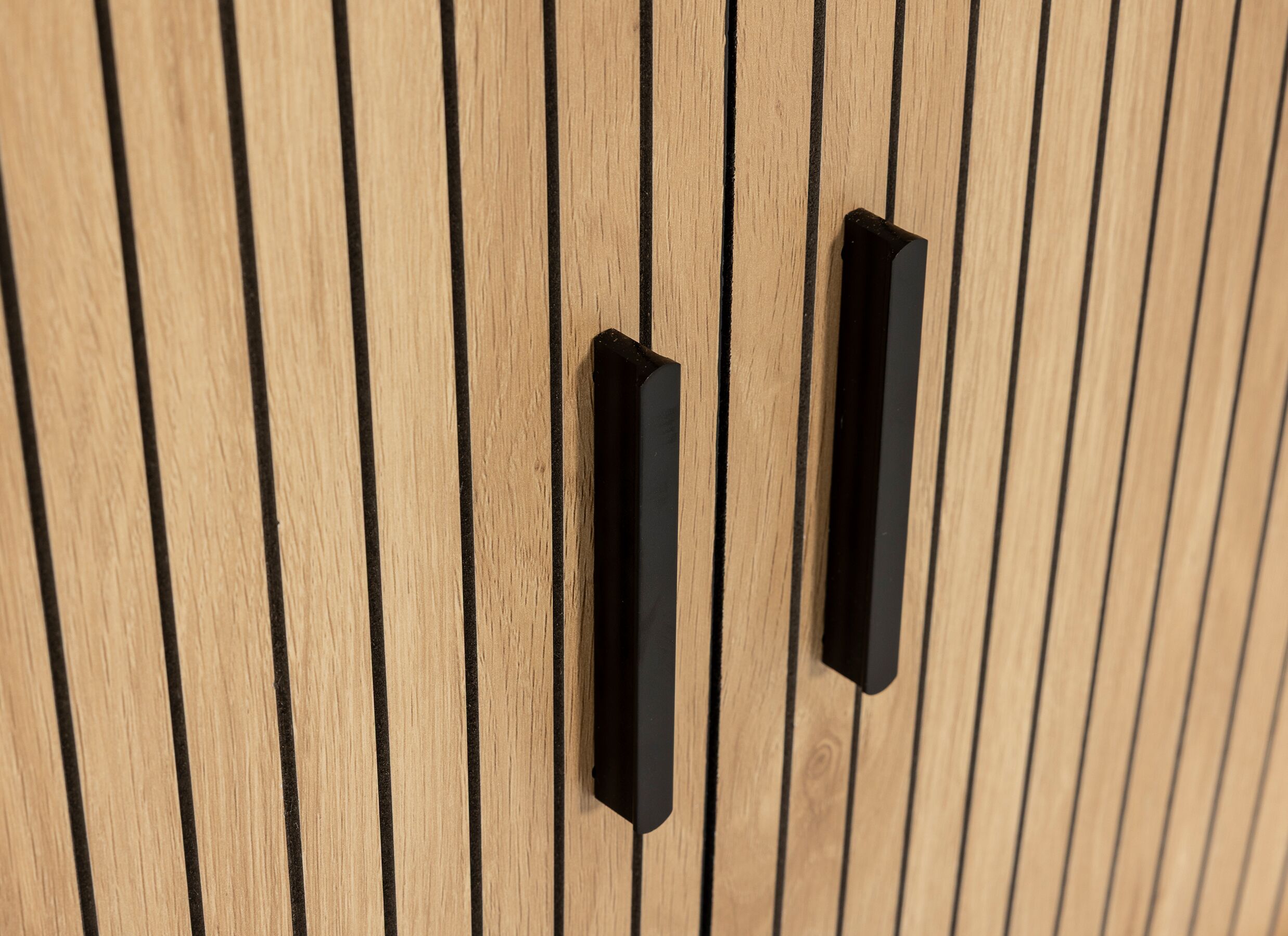 Detailfoto - Commode Craze 120x40x80cm - melamine - light oak