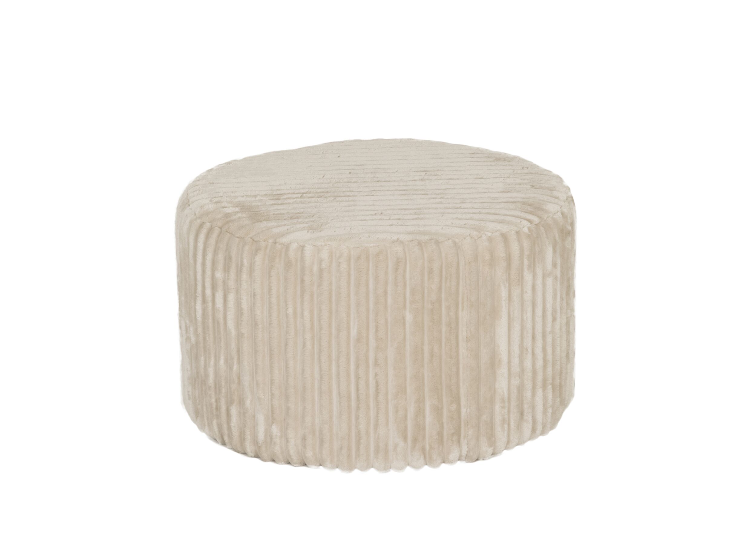 Poef Maiden Ø59cm - corduroy - cream - Pouf Maiden Ø59cm - velours côtelé - cream