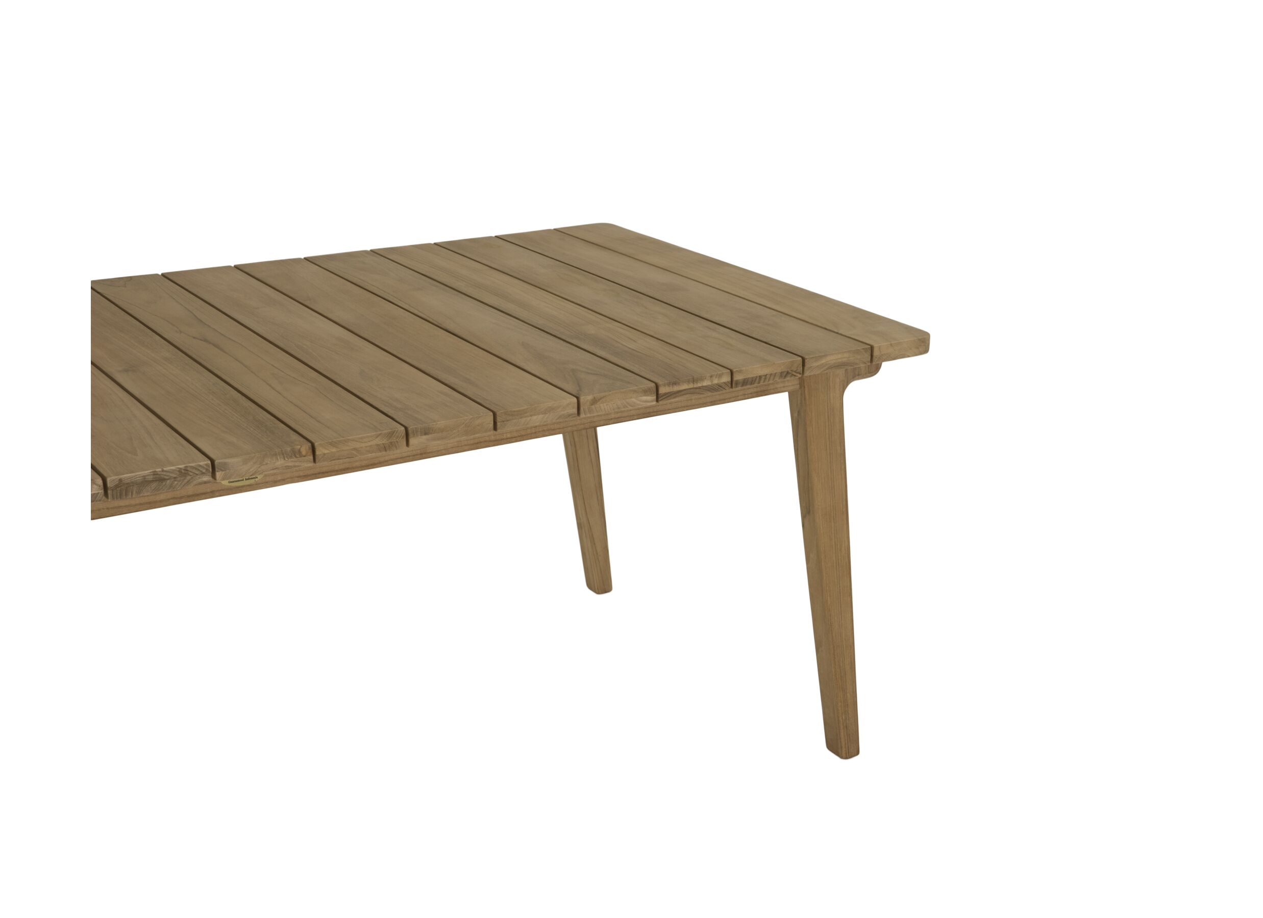 Detail - Table de jardin Iguana 220x100cm - teck massif - naturel