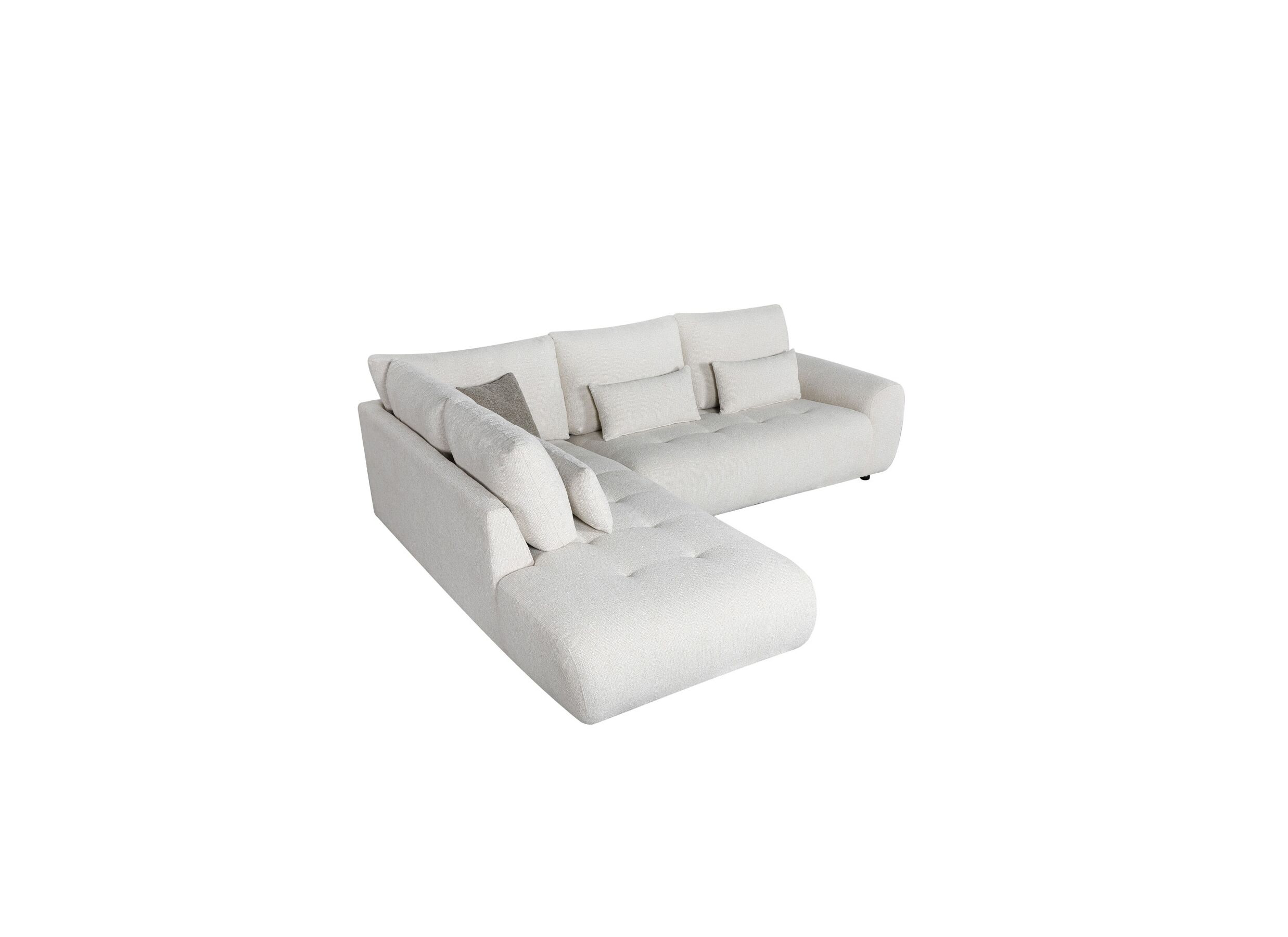 Aperçu - Canapé d'angle Garama tissu beige