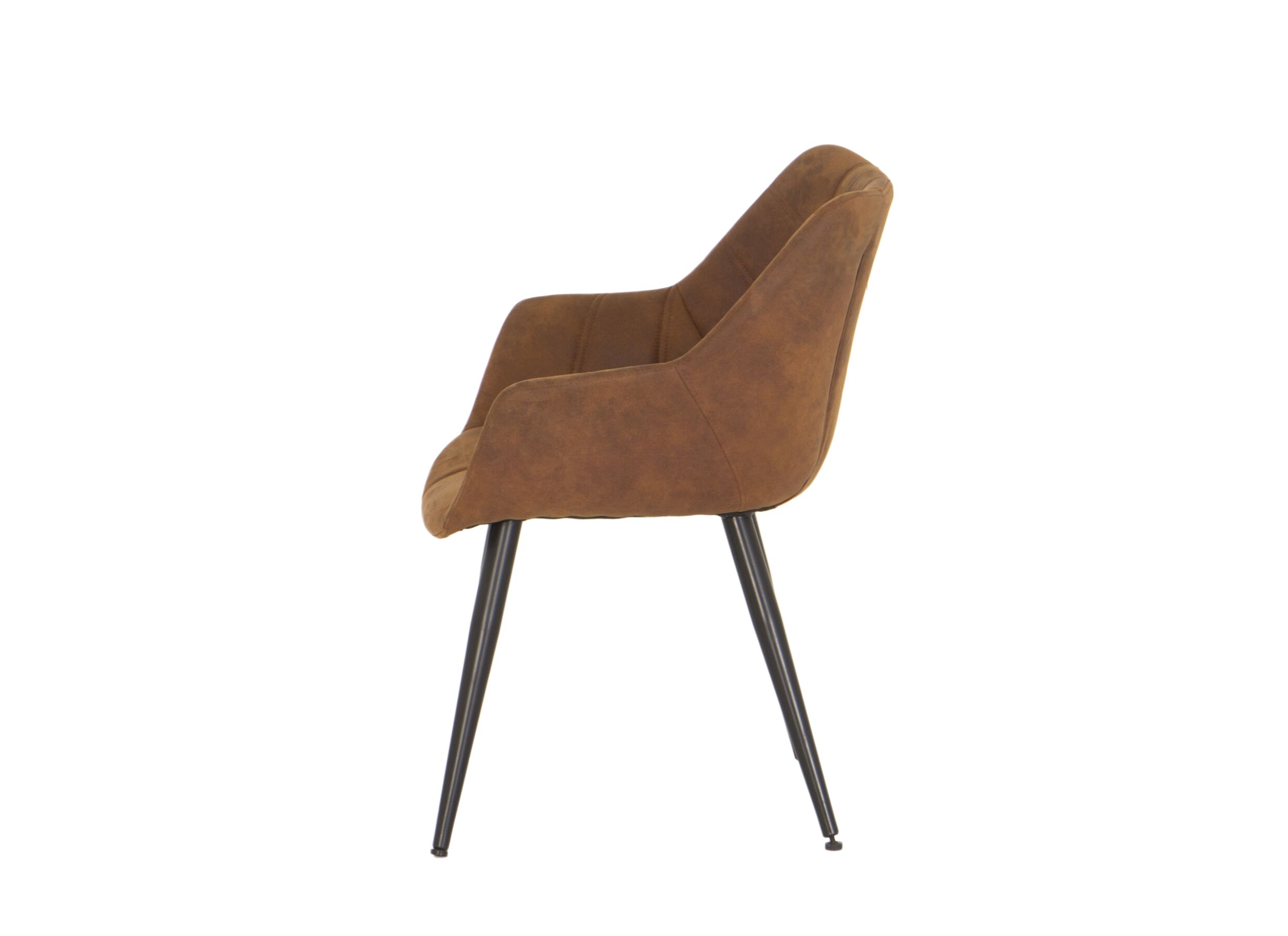 Kuipstoel Cosy 57x60x80cm - microvezel - cognac
