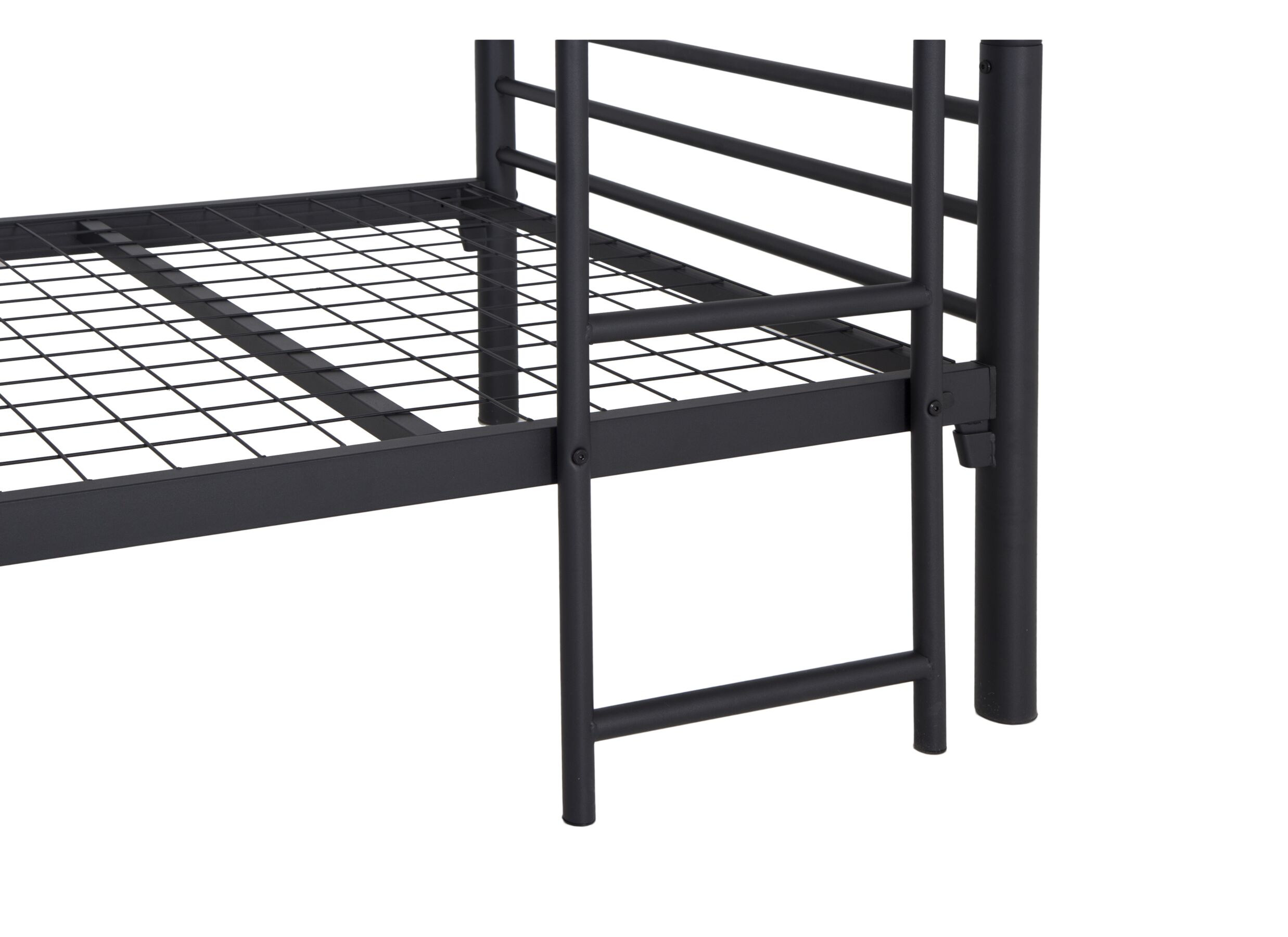 Lit superposé Us 90x200cm - métal - noir