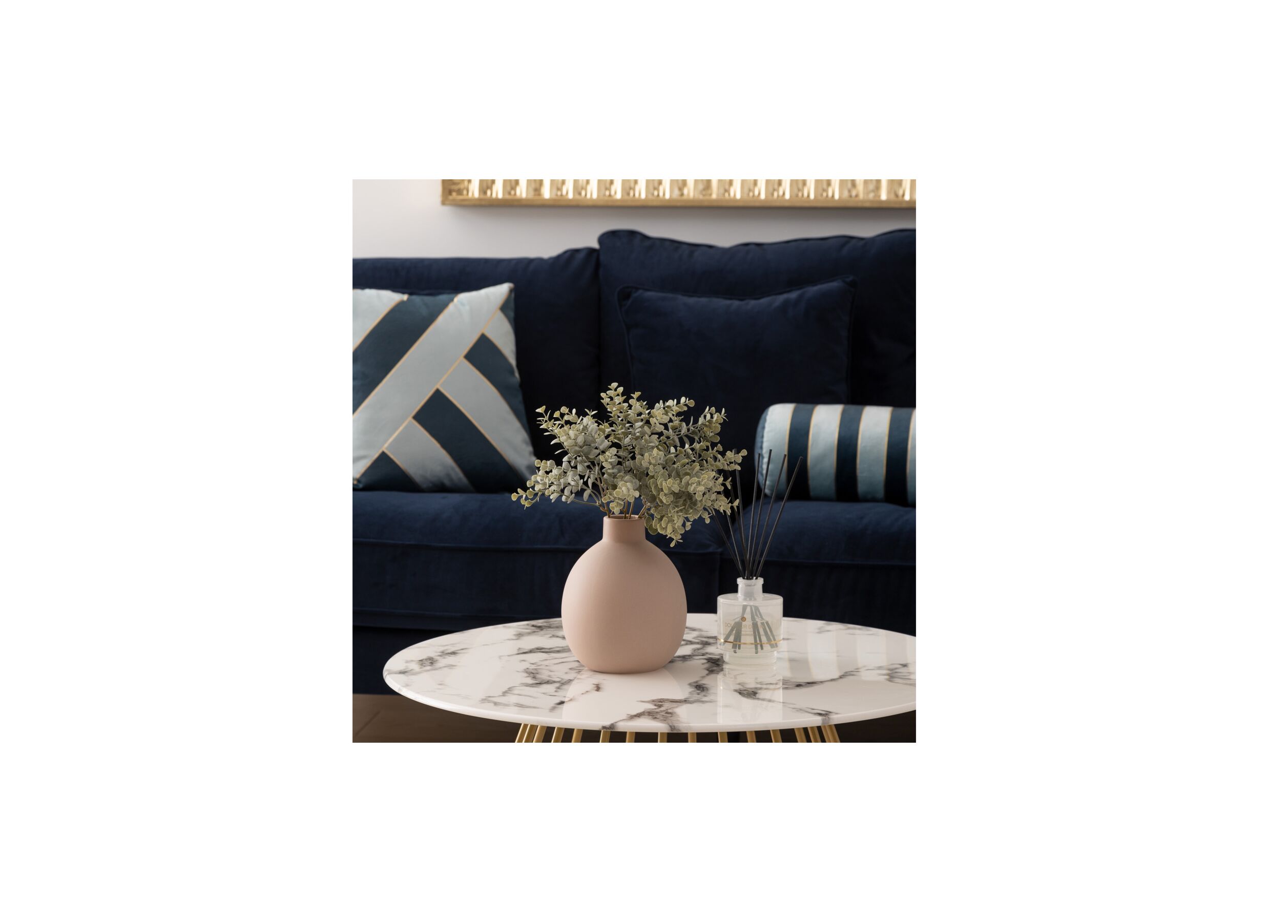 Foto ambiance - Vase Rily H18cm - céramique - rose antique