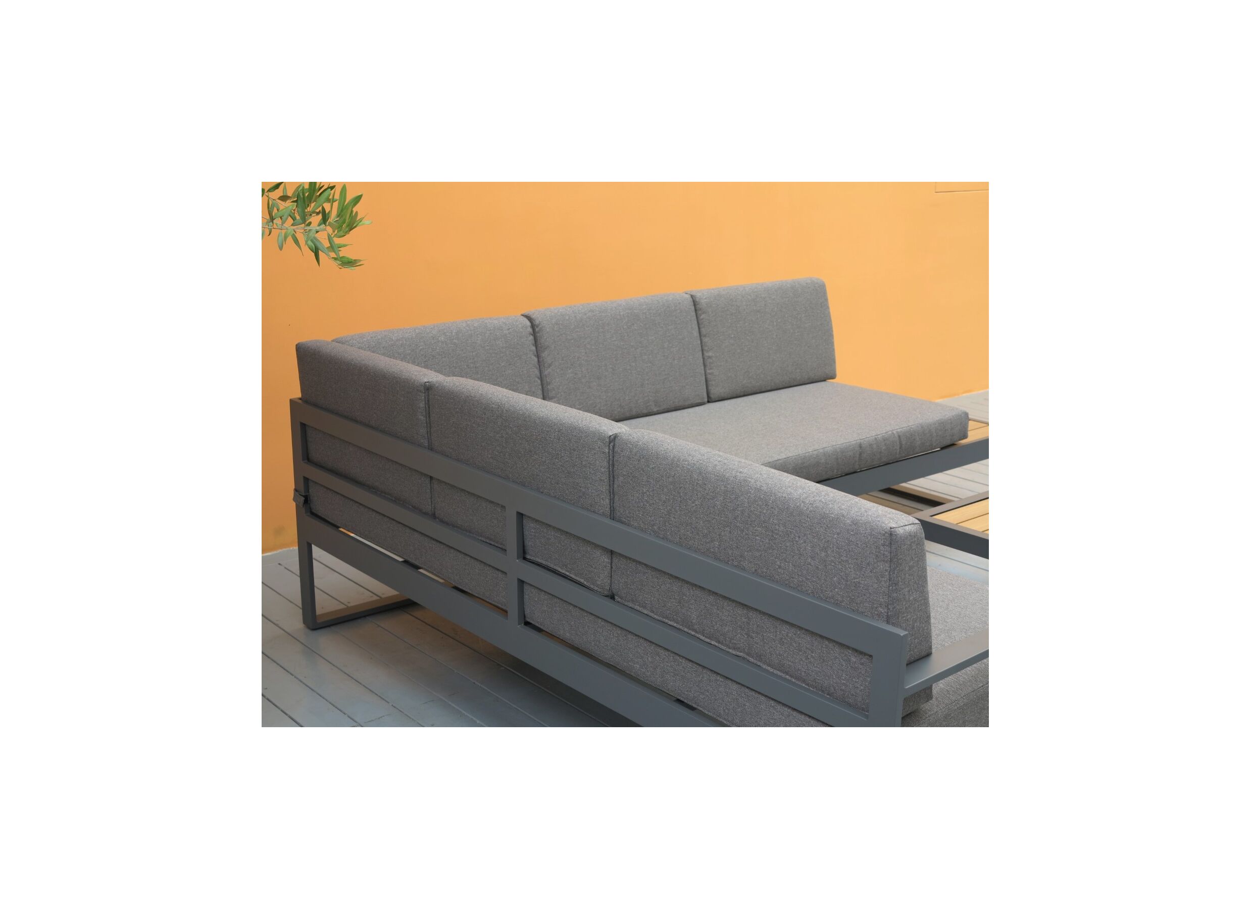 Aperçu - Salon lounge Yin aluminium - anthracite
