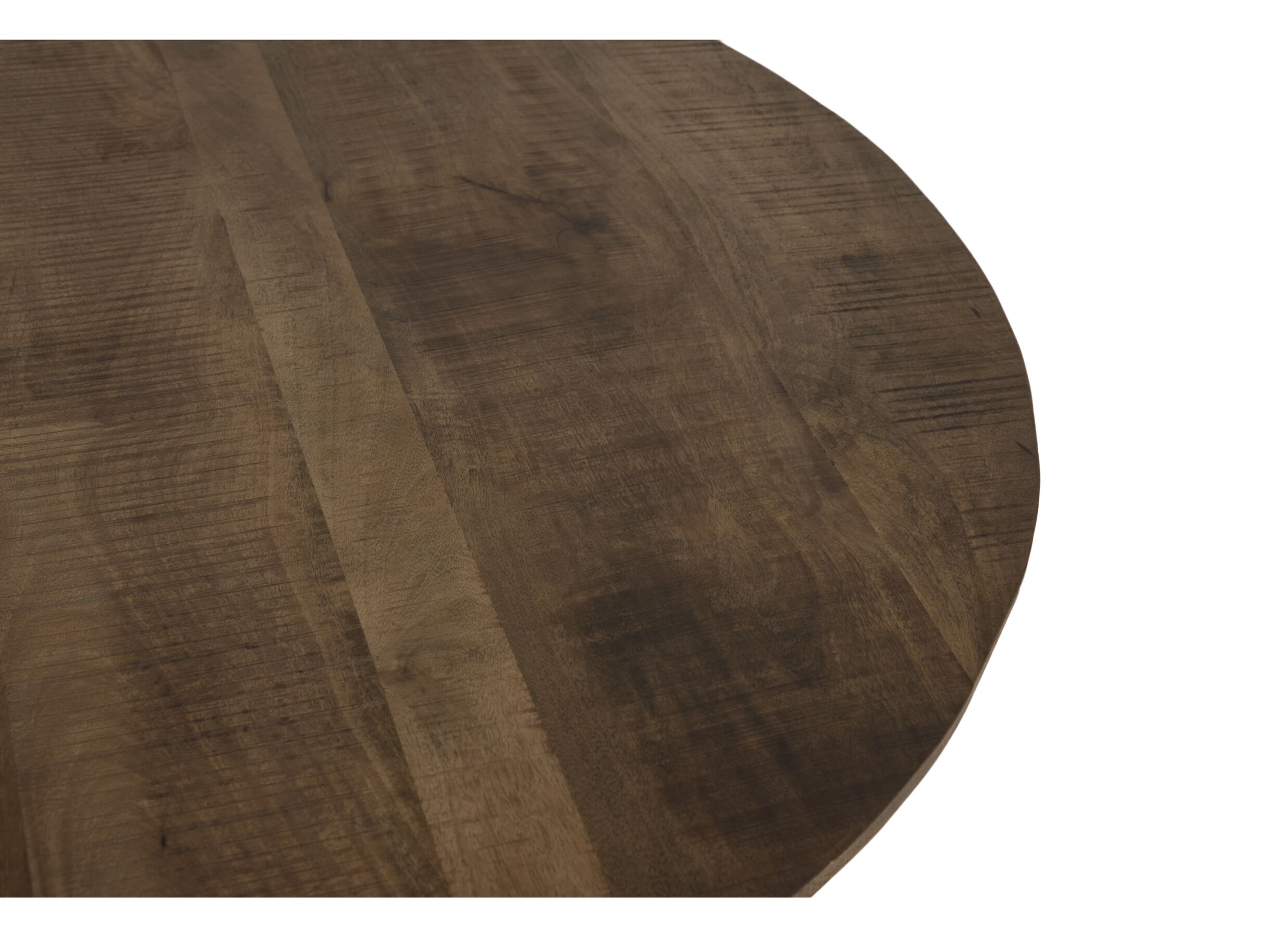 Detail - Table ronde Solid Ø130cm - manguier massif - noyer