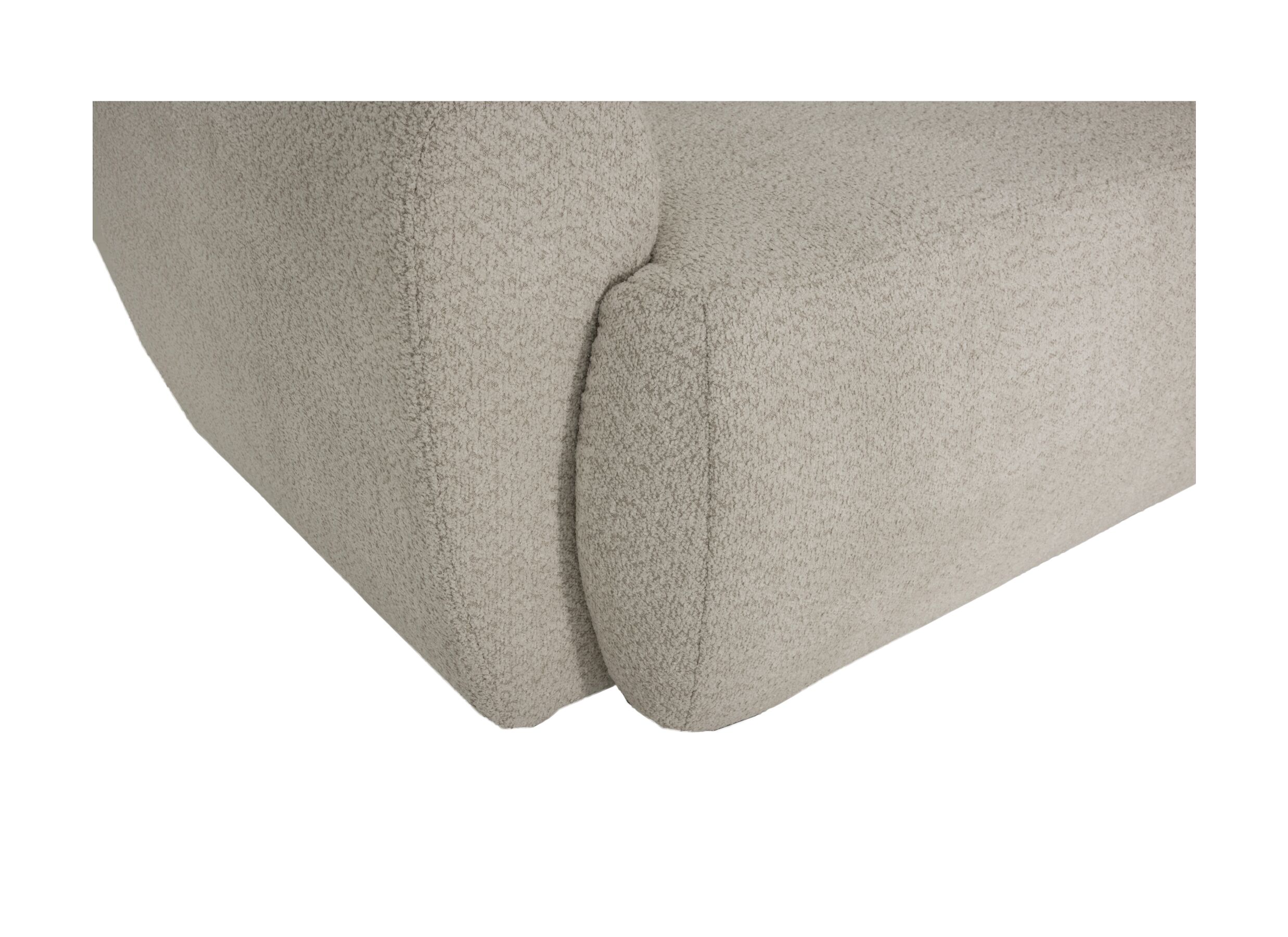 Detail - Canapé d'angle Malmo 340x171cm - tissu - beige