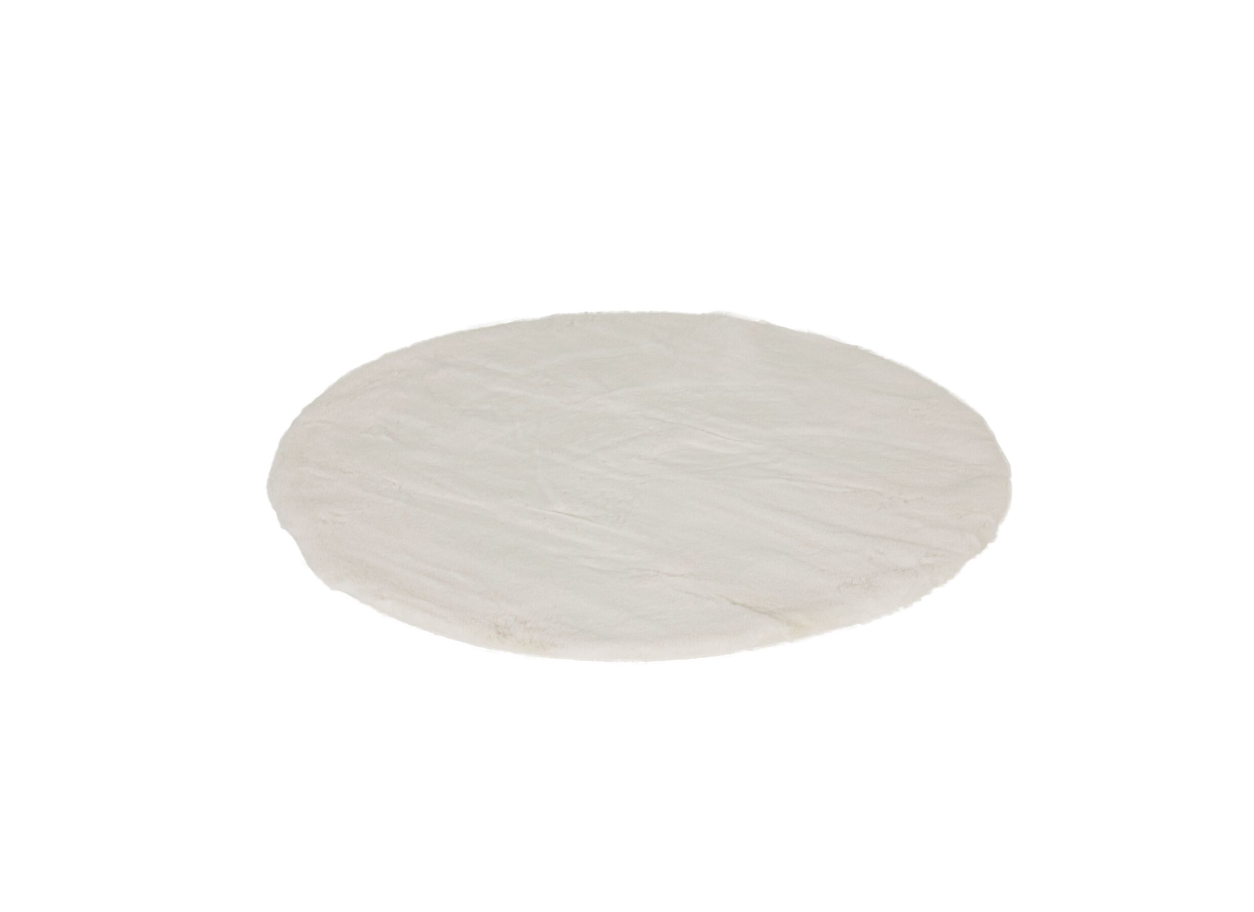 Tapis rond Serene Ø90cm poils longs ivory - Tapis rond Serene Ø90cm - fausse fourrure - ivory
