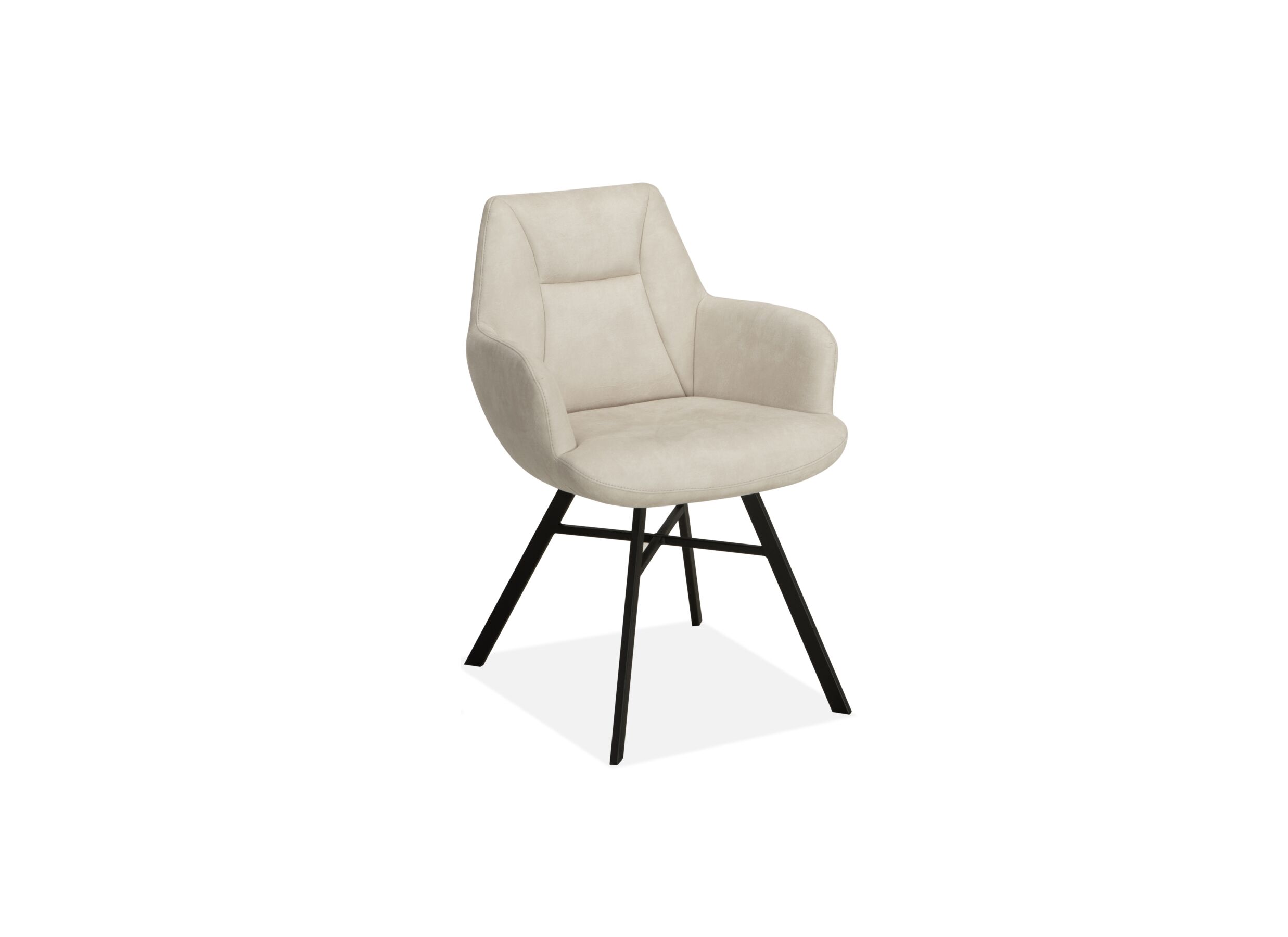 Chaise Nelson tissu toffee - Chaise Nelson 58x63x85cm - tissu - toffee