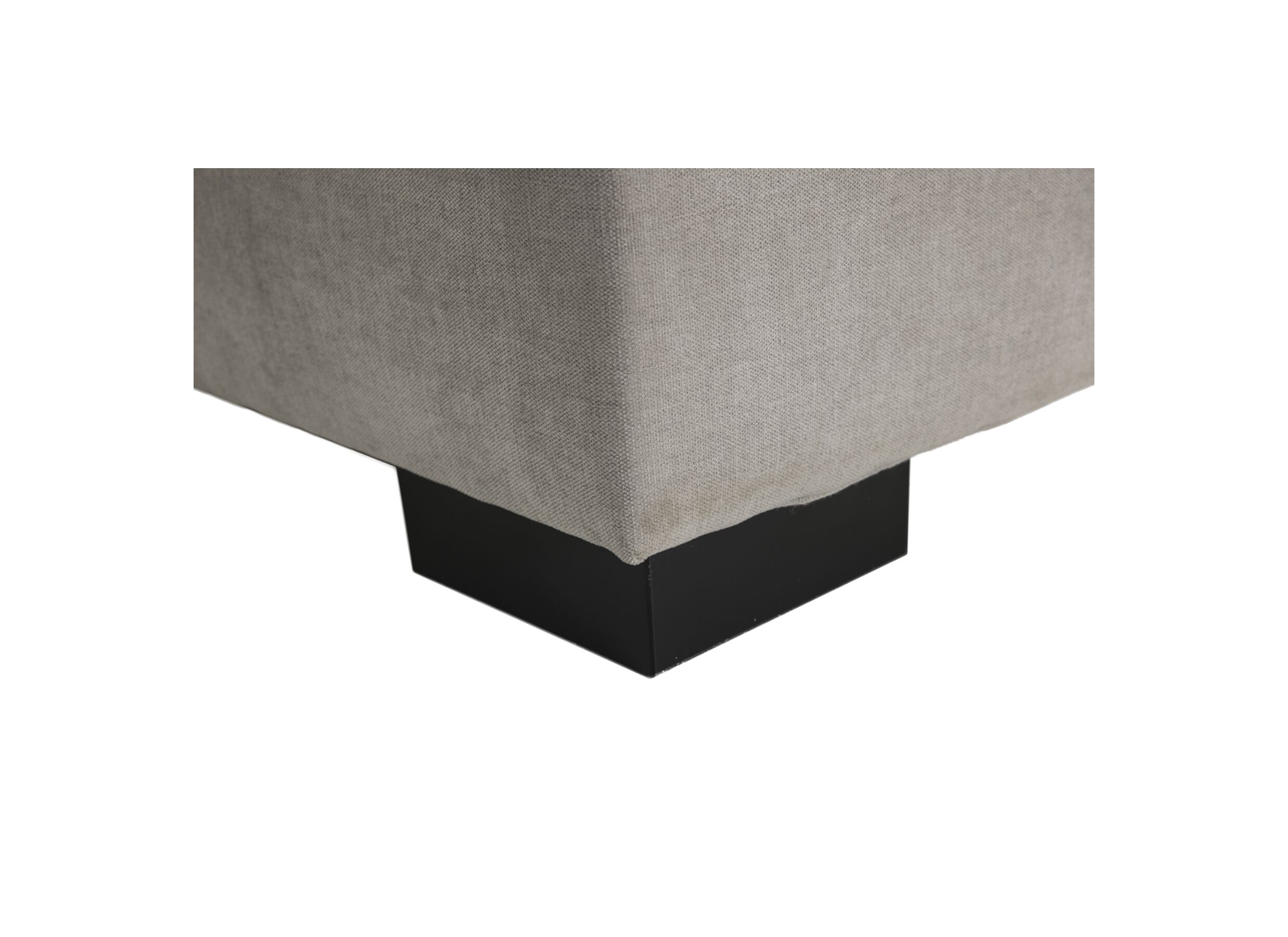 Detail - Lit box Nagol A 180x200cm avec rangement tissu argent
