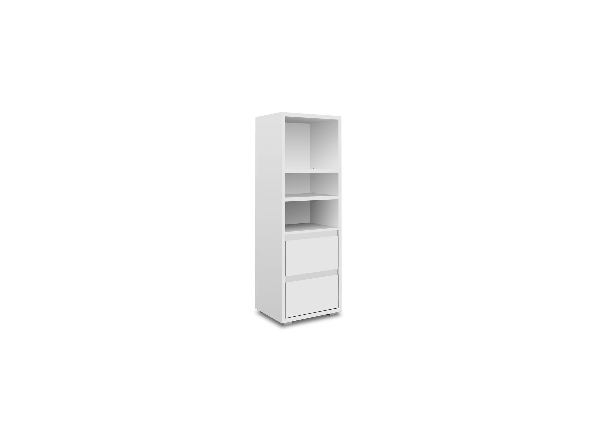 Wandmeubel Image 22 45x37x131cm - melamine - wit - Wandmeubel Image 22 45x37x131cm - melamine - wit
