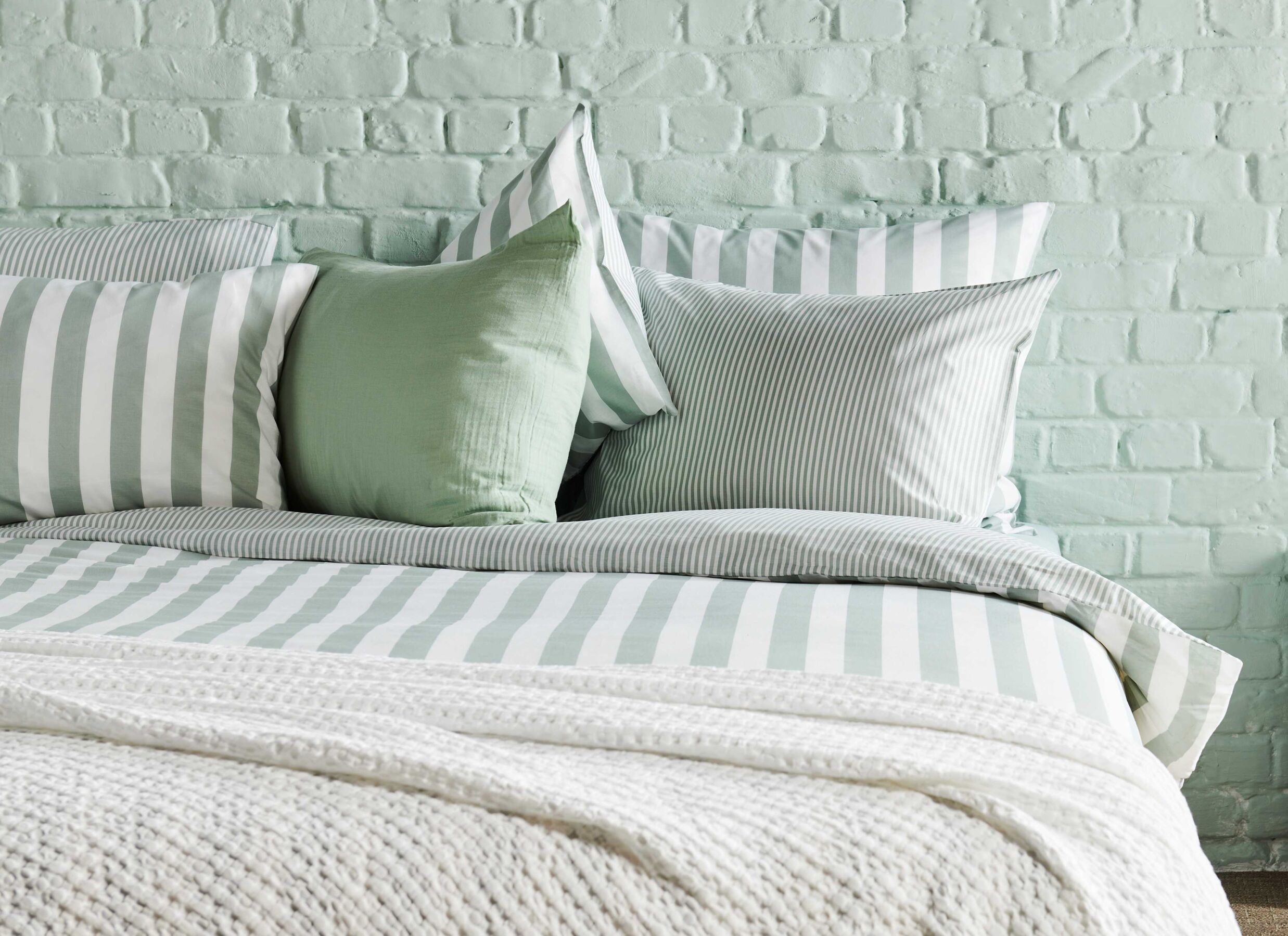 Foto ambiance - Housse de couette 260x220/240cm - katoen - vert