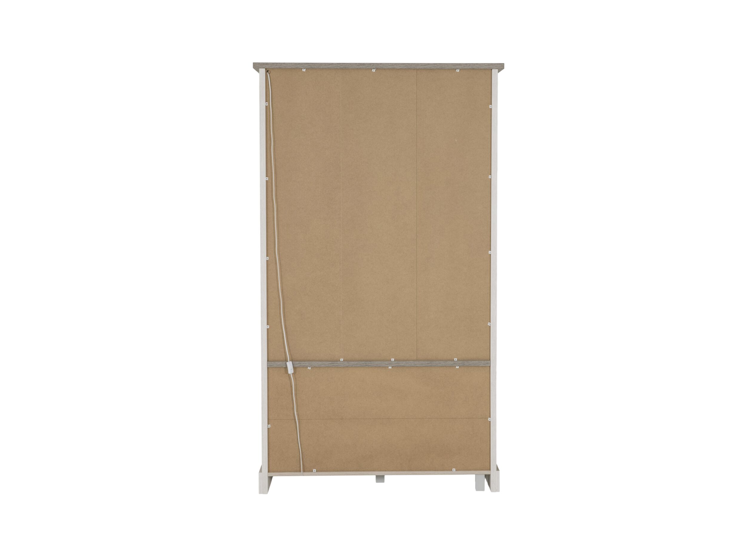 Overzichtsfoto - Vitrinekast 122cm - decor - lariks/bruine eik