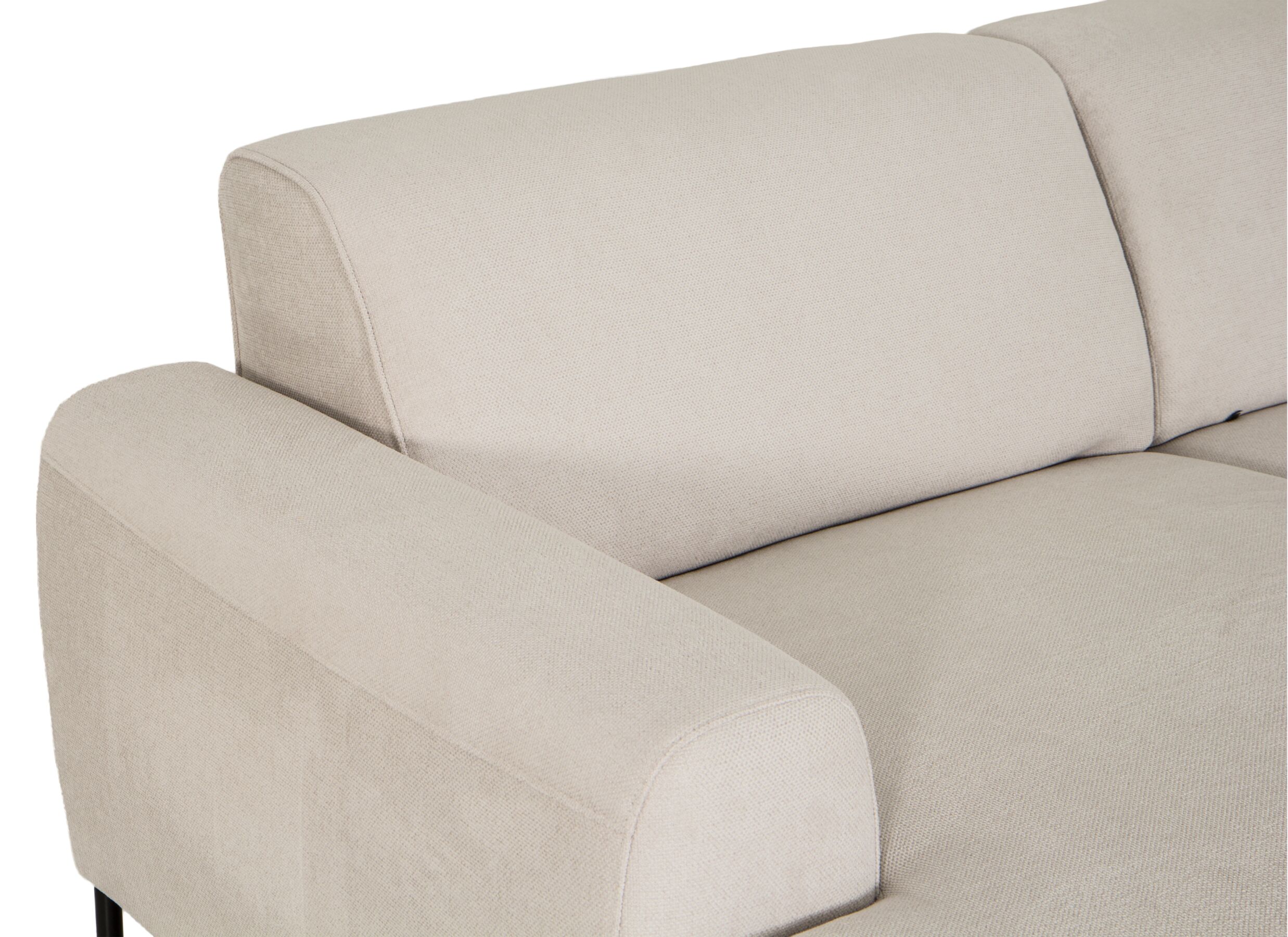 Detailfoto - Hoeksalon Lund 370x278cm - stof - beige