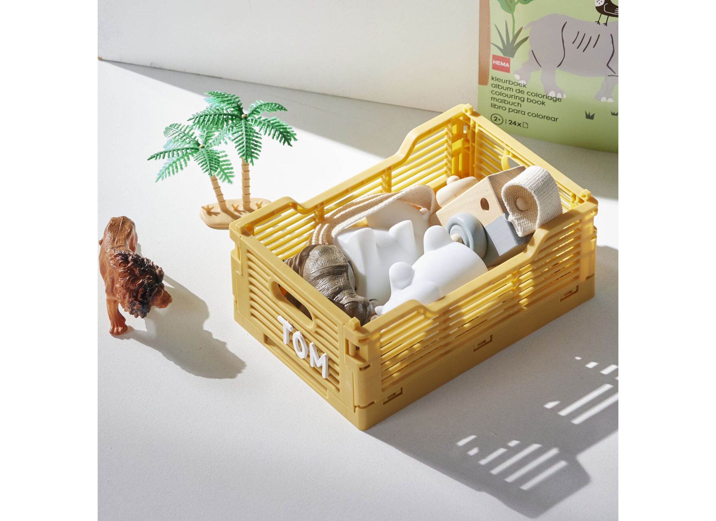 Plooibox Kid Story 22cm - kunststof - oker - Plooibox Kid Story 22cm - kunststof - oker