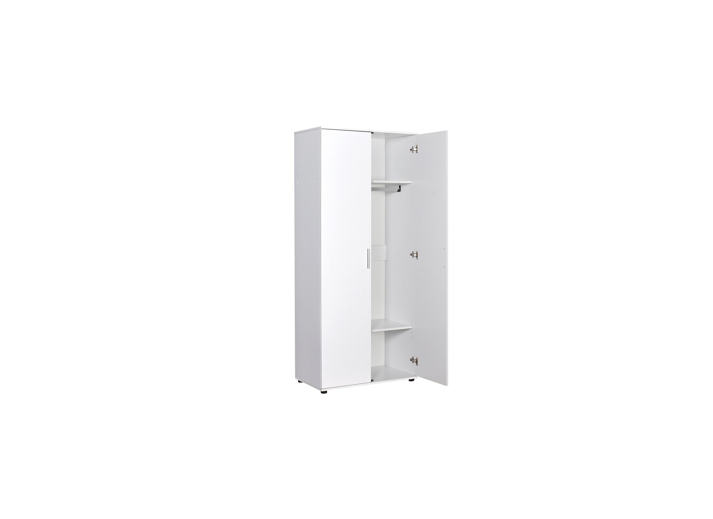 Disposition - Garde-robe Sydney 80cm - mélamine - blanc