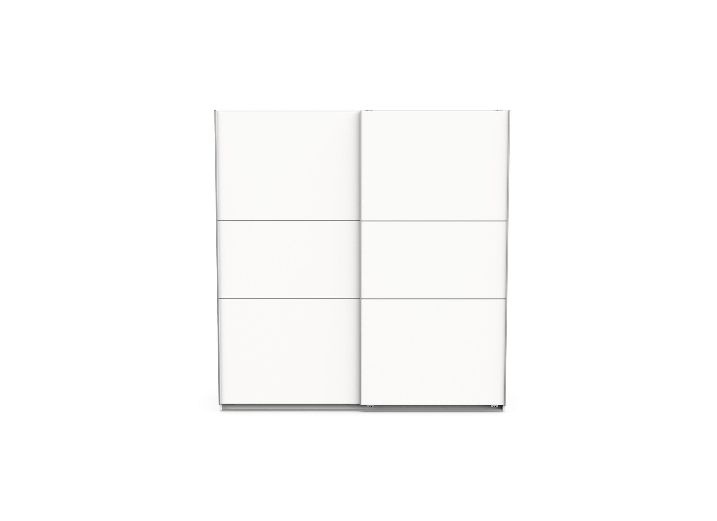 Armoire à portes coulissantes Ghost 195cm - décor - blanc