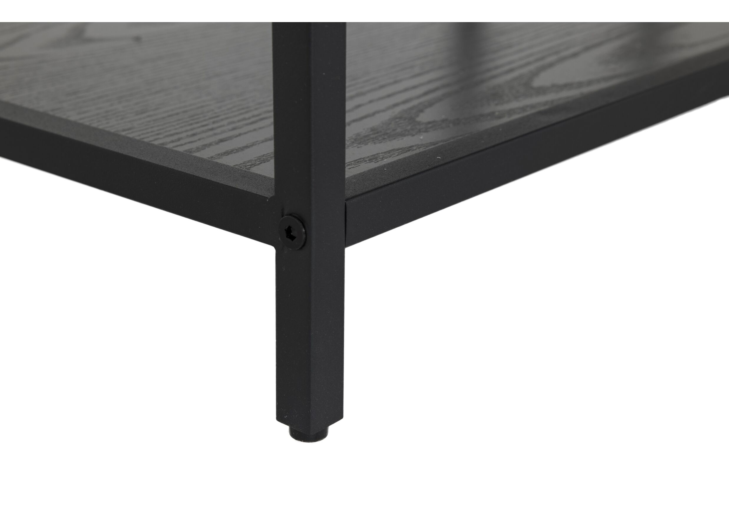 Detailfoto - Kledingrek Gallo 90x40x178cm - melamine metaal - zwart