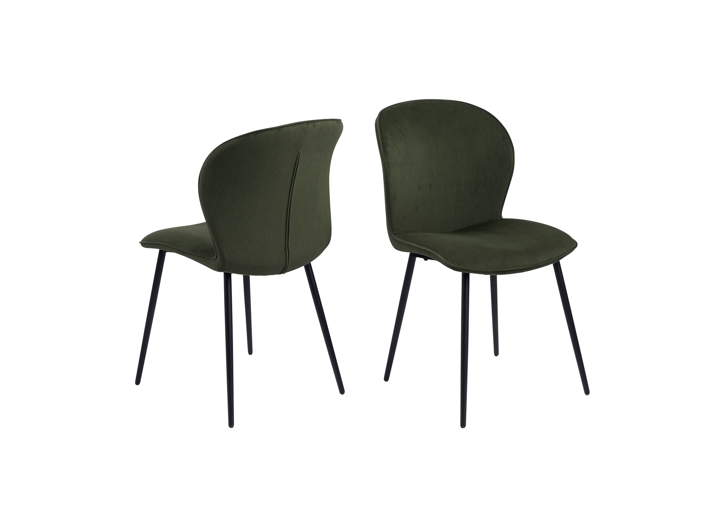 Overzichtsfoto - Stoel stof olive green